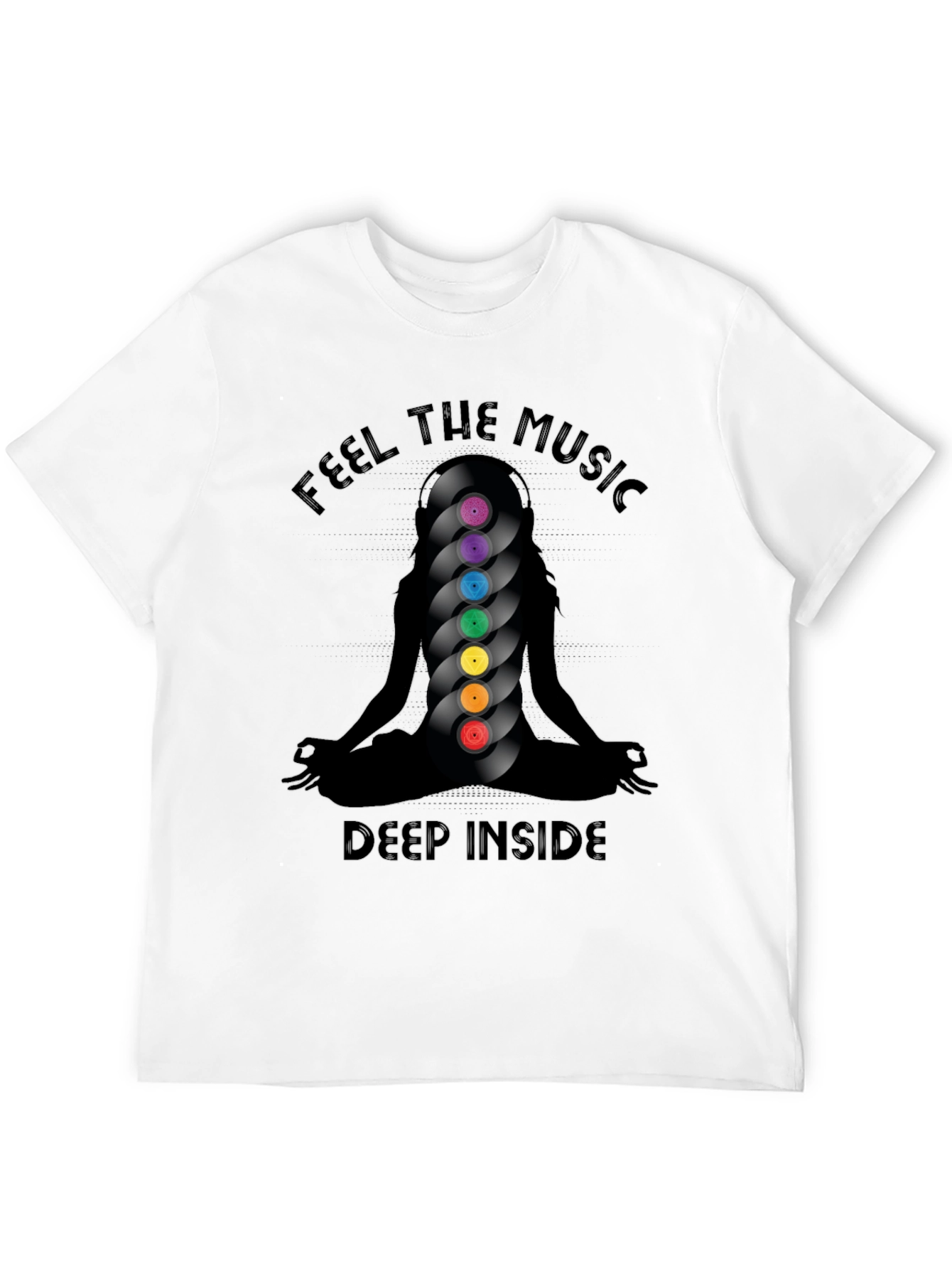 Feel the Music Black T-Shirt