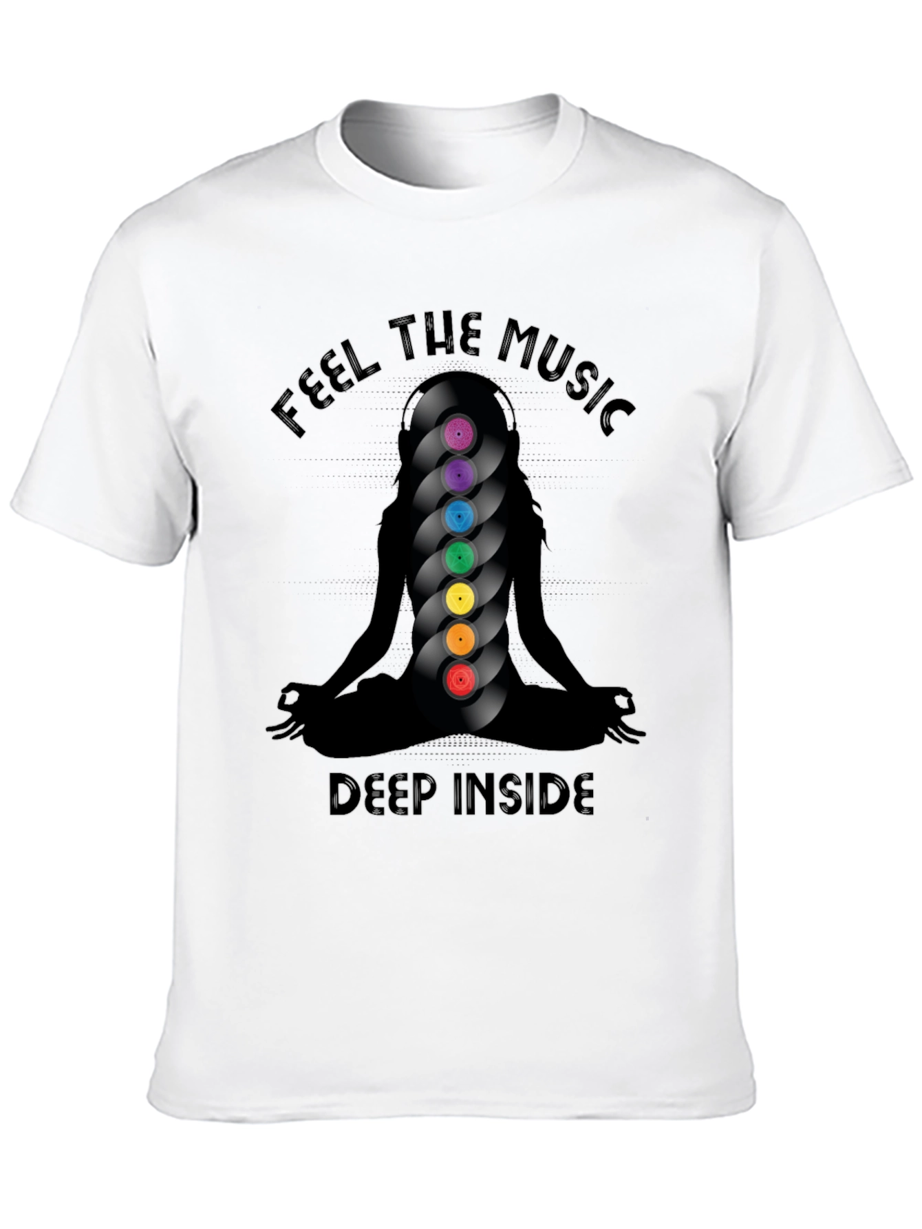 Feel the Music Black T-Shirt