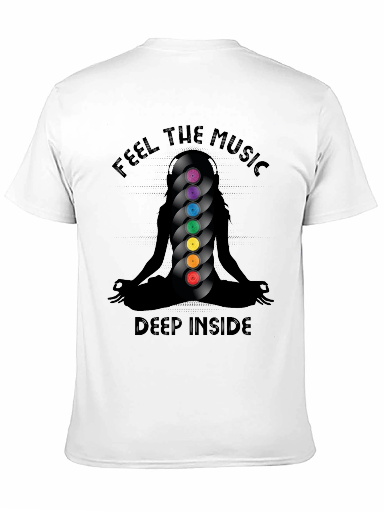 Feel the Music Black T-Shirt