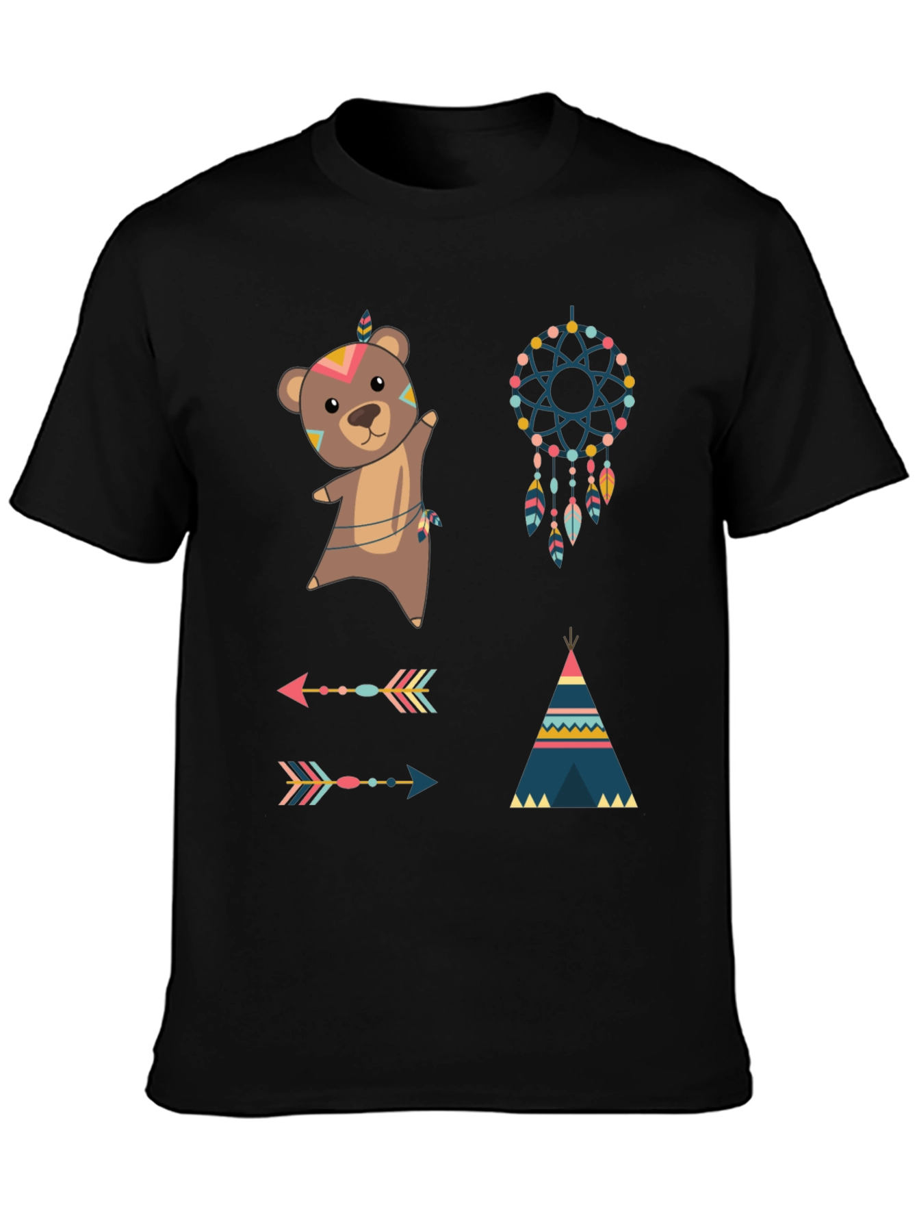 Tribal Bear Graphic Tee