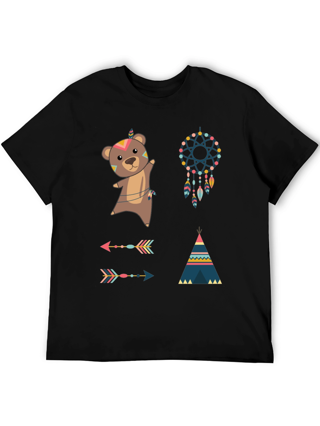 Tribal Bear Graphic Tee