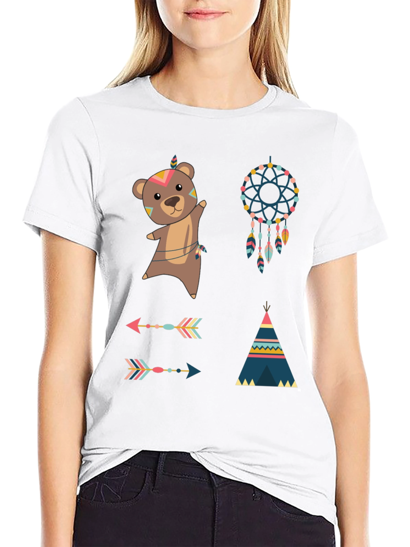 Tribal Bear Graphic Tee