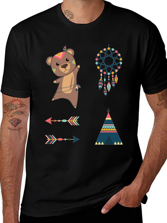 Tribal Bear Graphic Tee