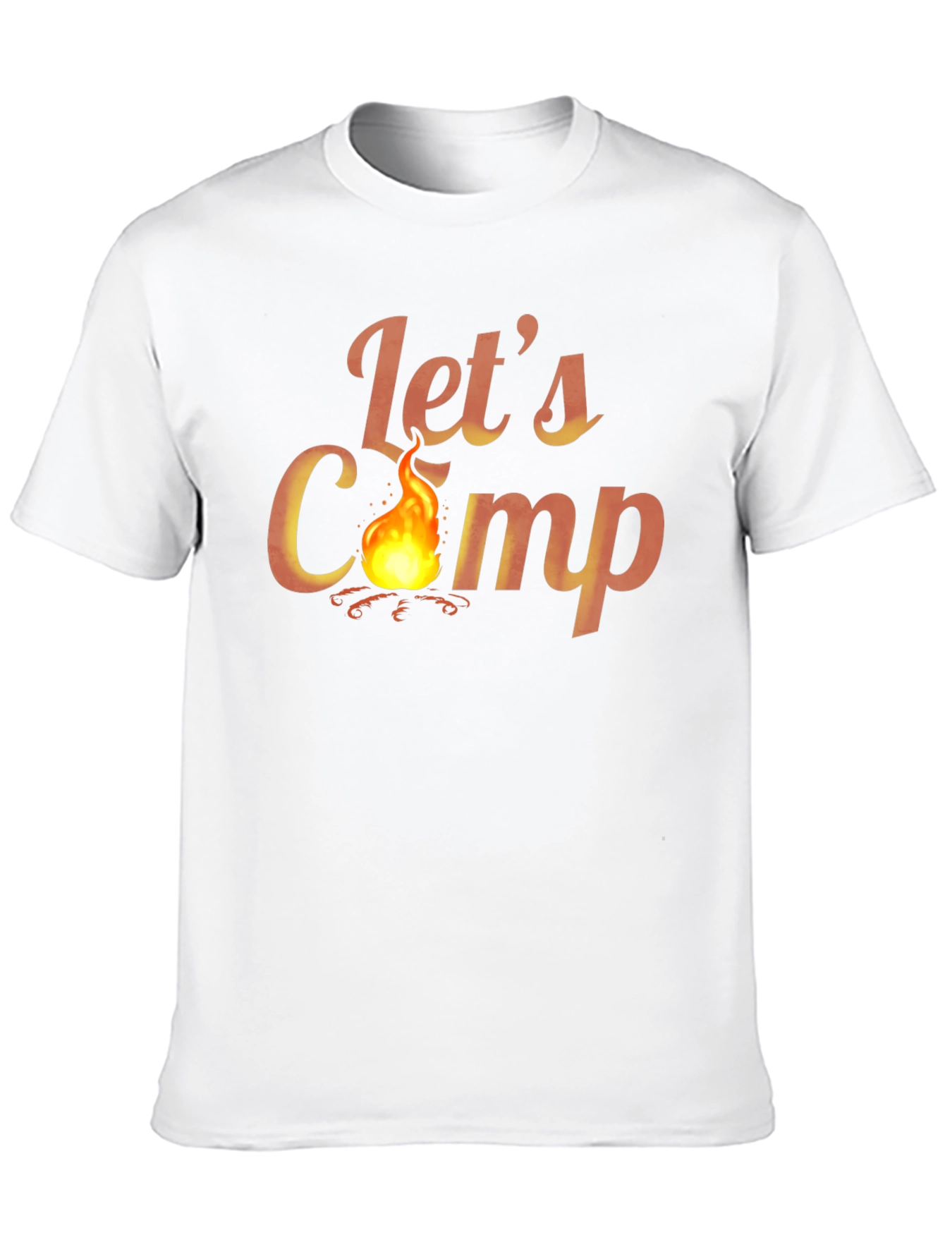 Lets Campfire Graphic Tee -  Comfortable Camping Shirt