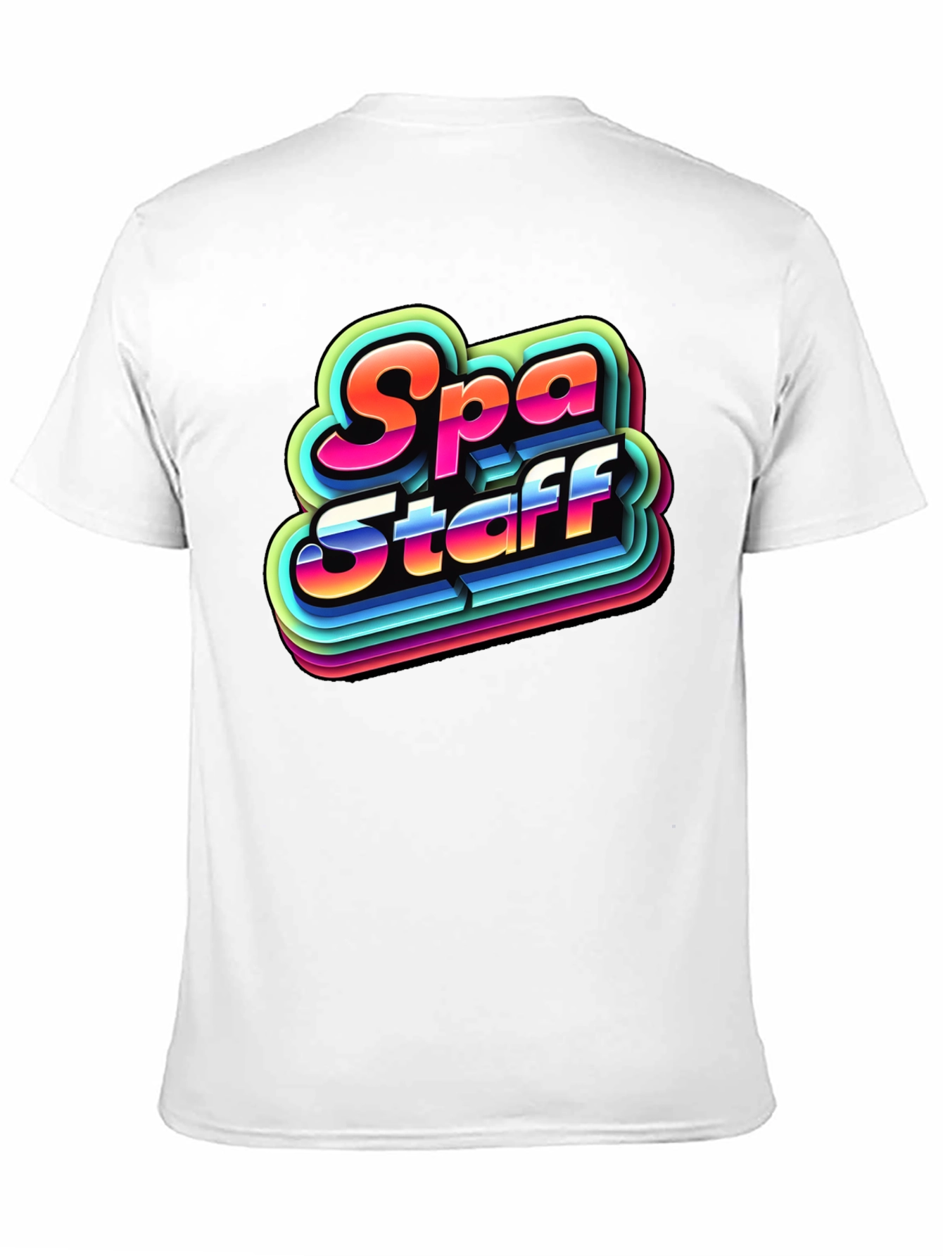 Retro Spa Staff T-Shirt - Black