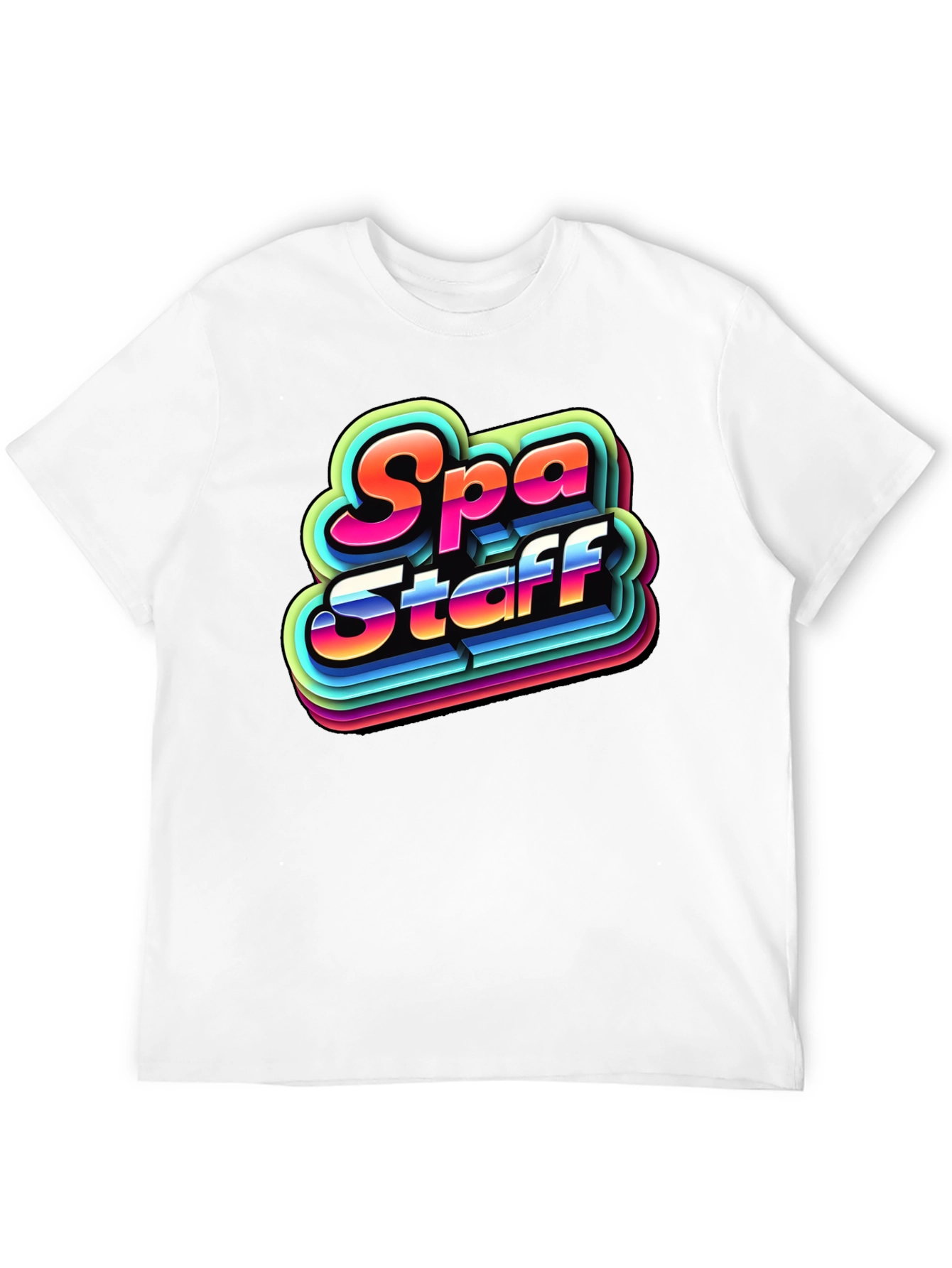 Retro Spa Staff T-Shirt - Black