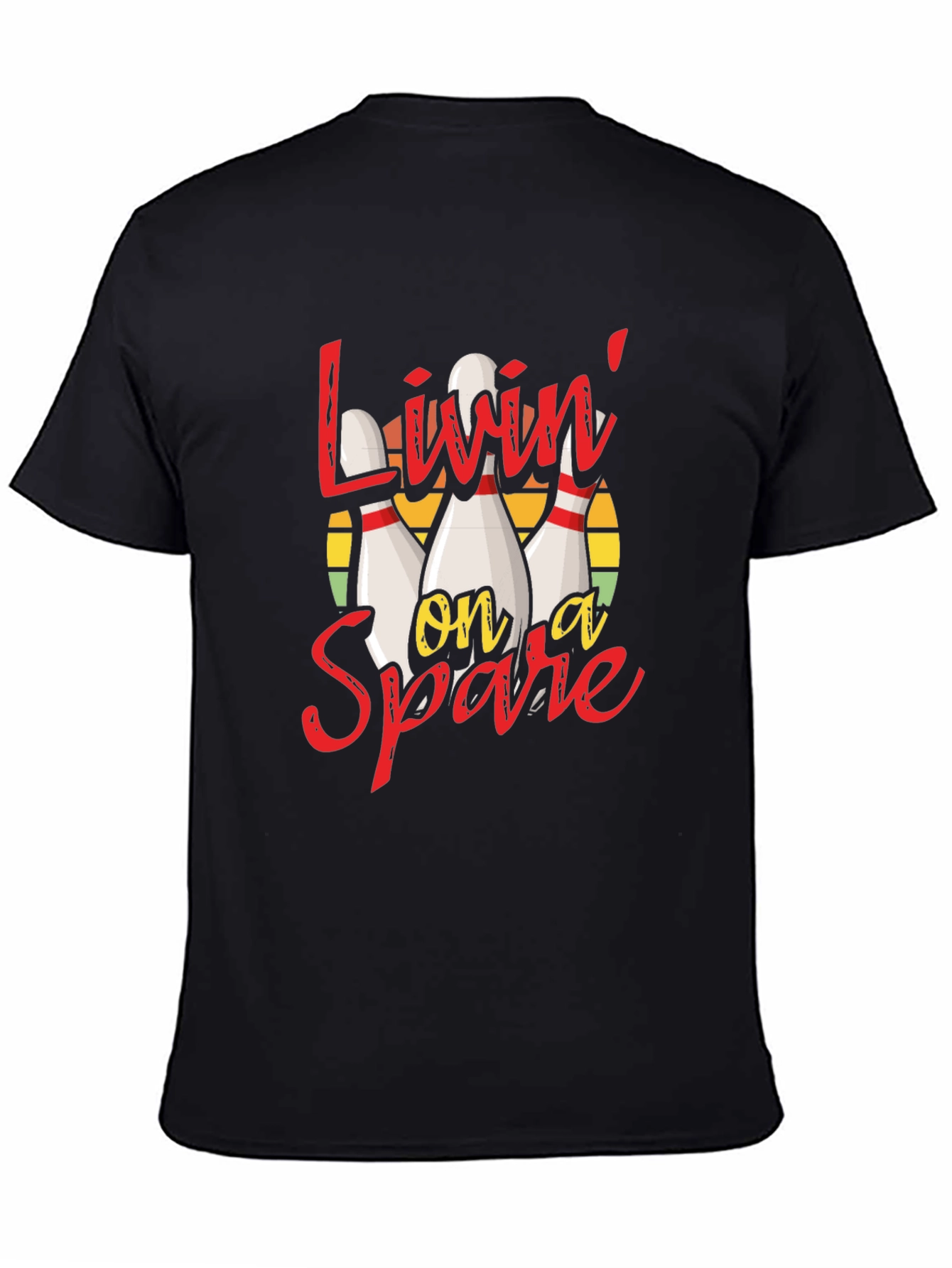 Livin on a Spare Bowling Graphic Tee