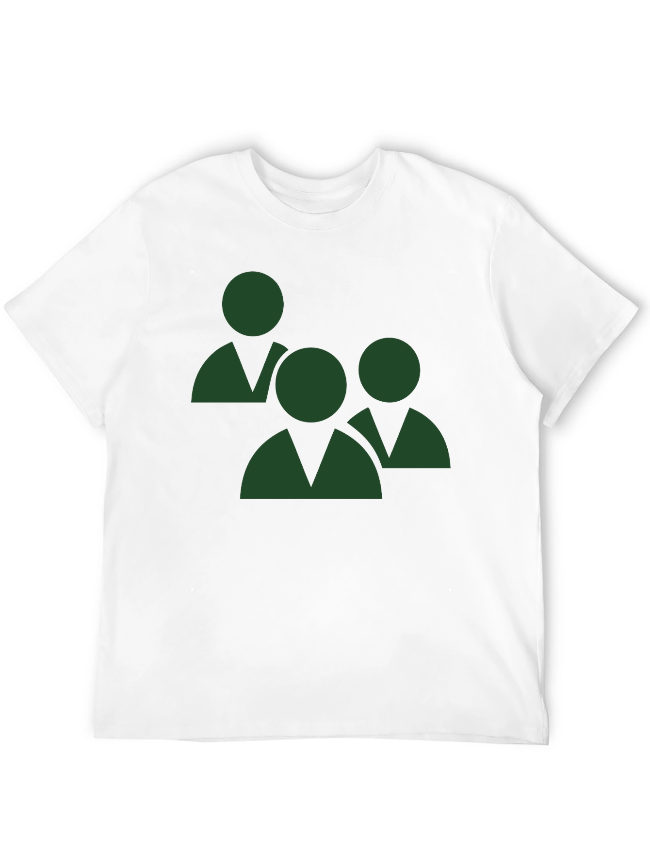 Green Teamwork Graphic Black T-Shirt