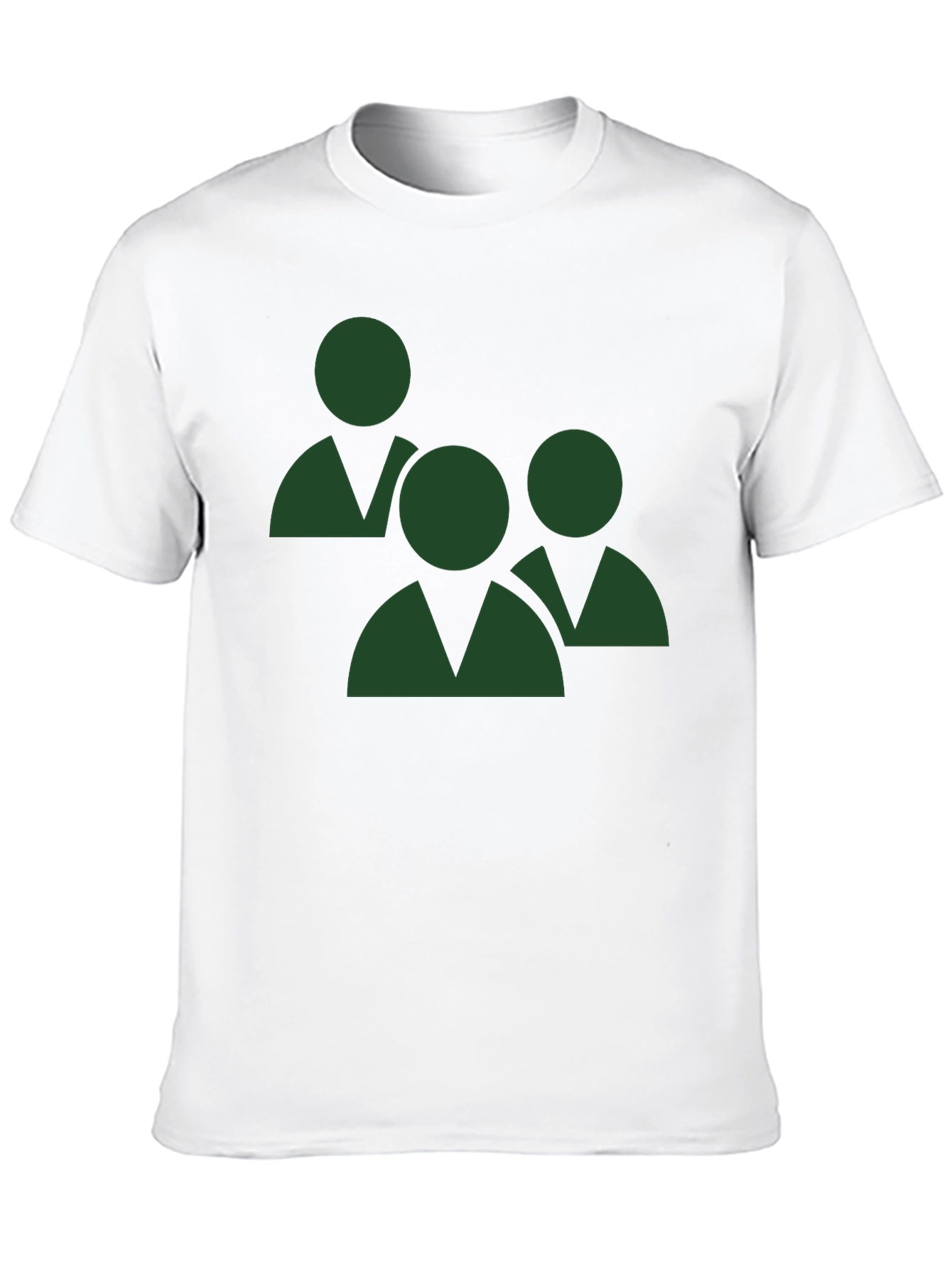 Green Teamwork Graphic Black T-Shirt