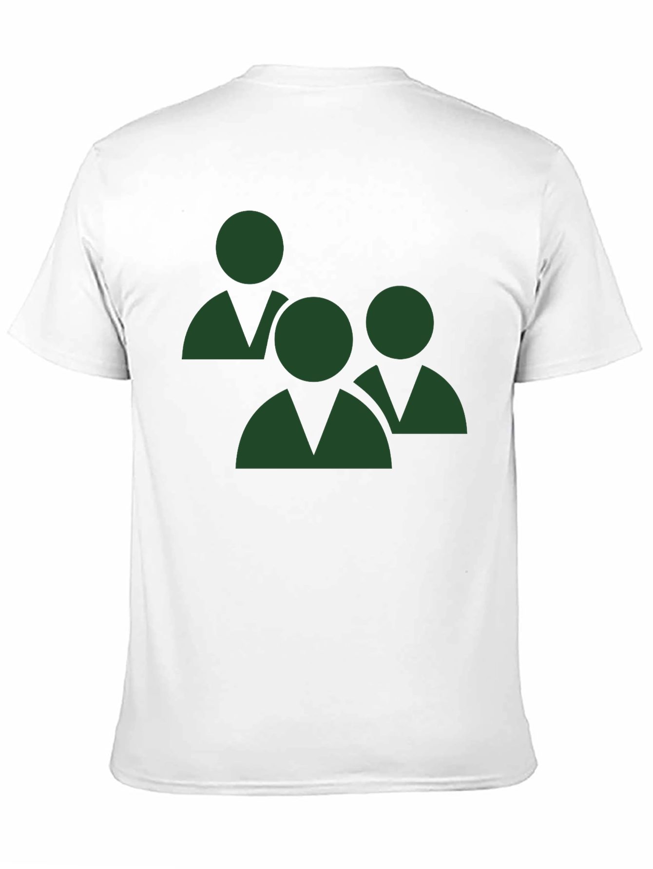 Green Teamwork Graphic Black T-Shirt