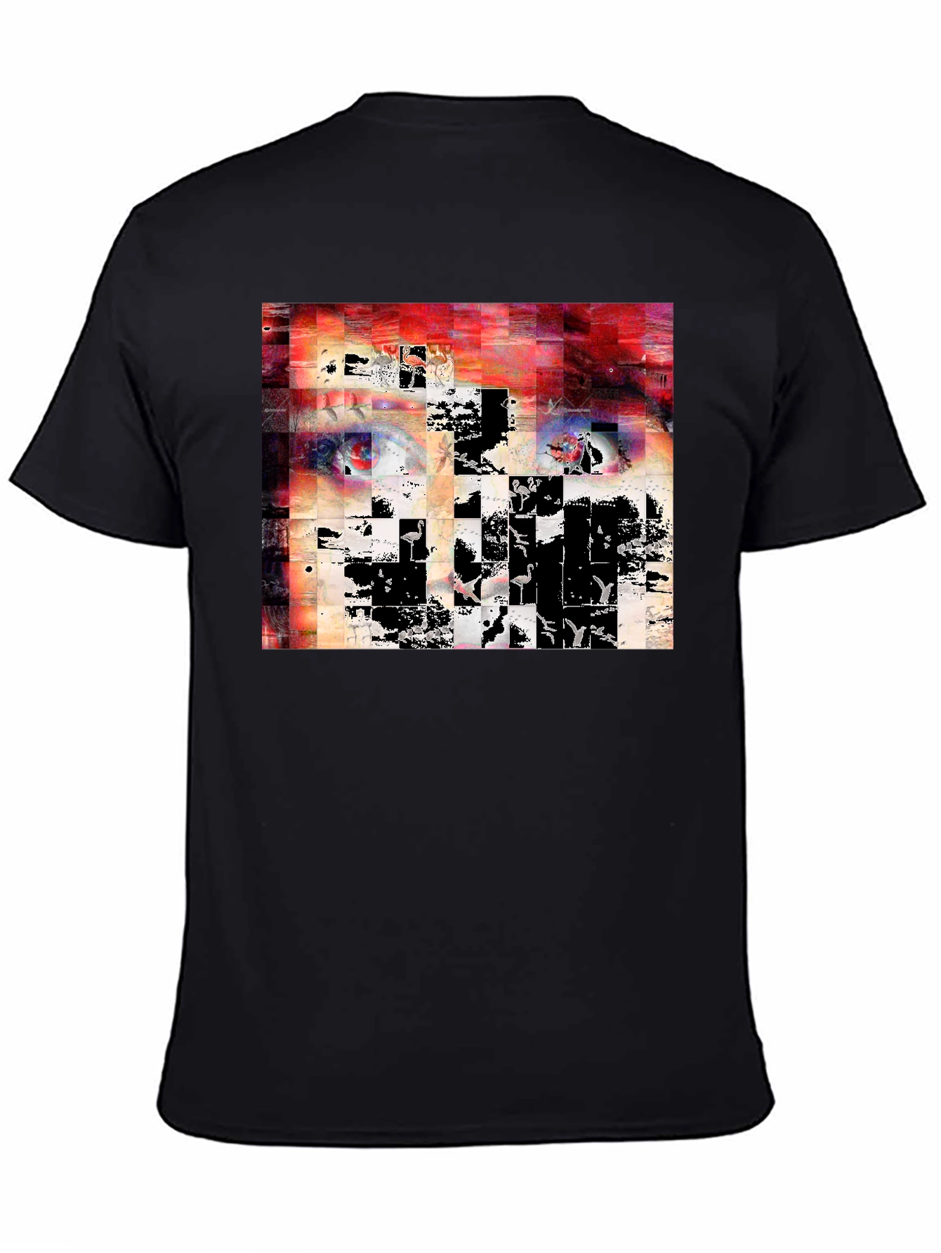 Abstract Mosaic Graphic T-Shirt - Modern Art Tee