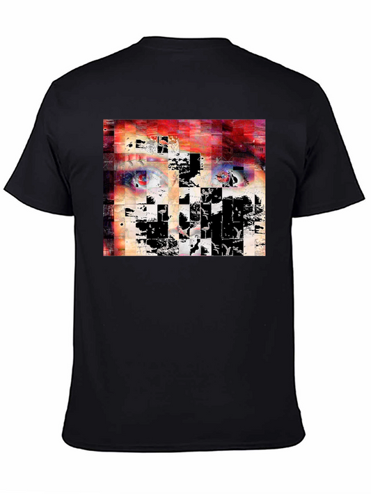 Abstract Mosaic Graphic T-Shirt - Modern Art Tee