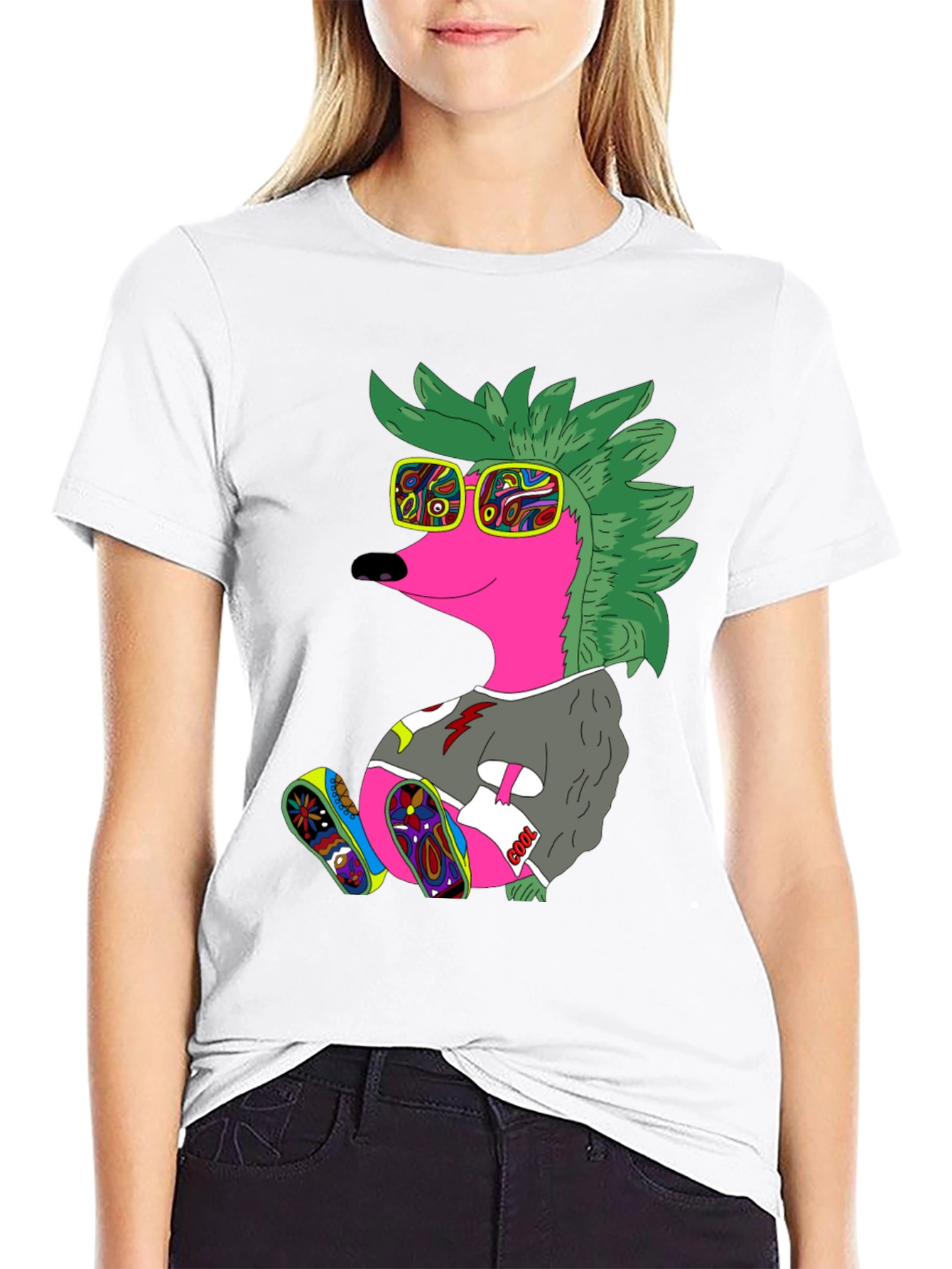 Cool Hedgehog Graphic Tee
