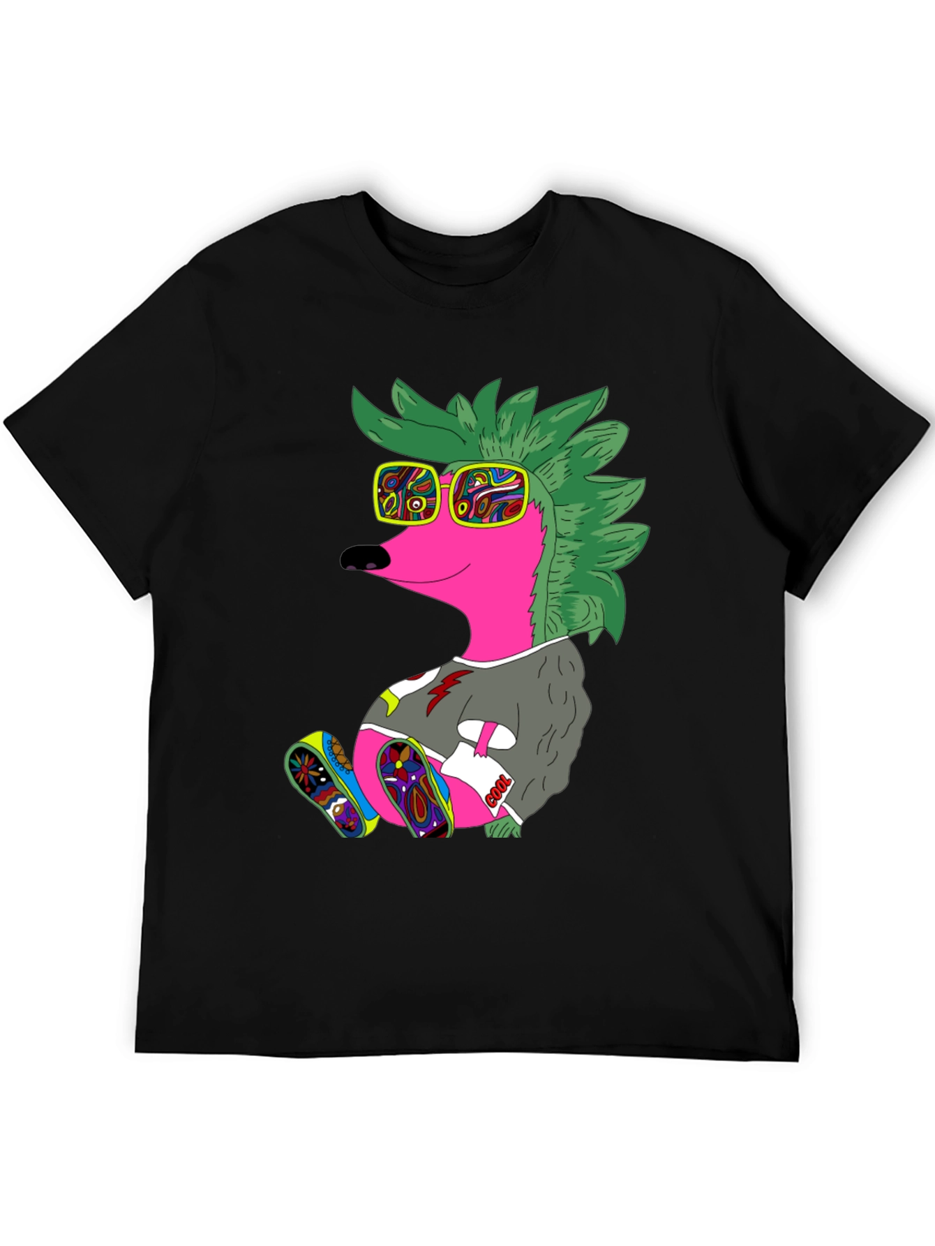Cool Hedgehog Graphic Tee