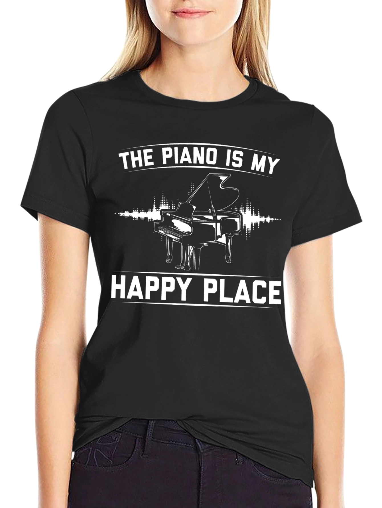 Piano Happy Place Graphic Tee