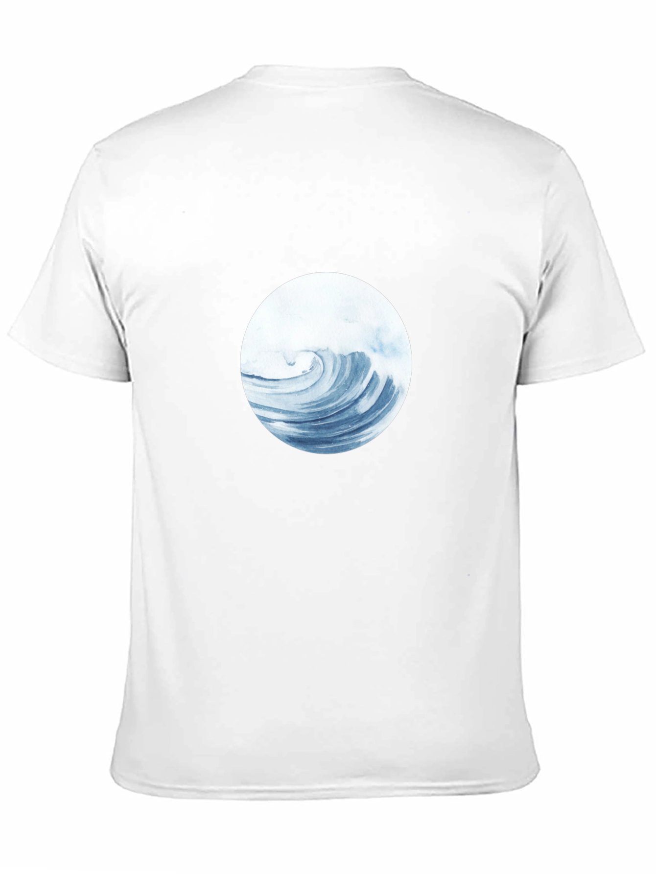 Wave Circle Graphic Tee - Black