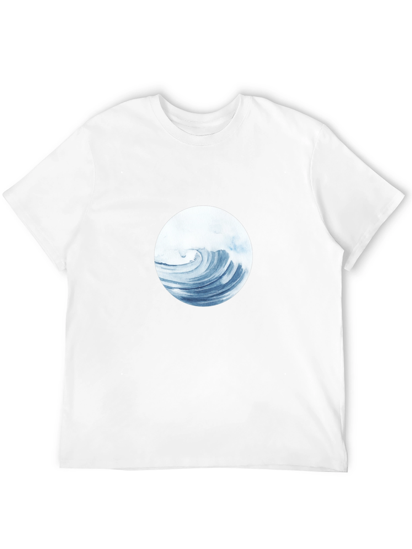 Wave Circle Graphic Tee - Black