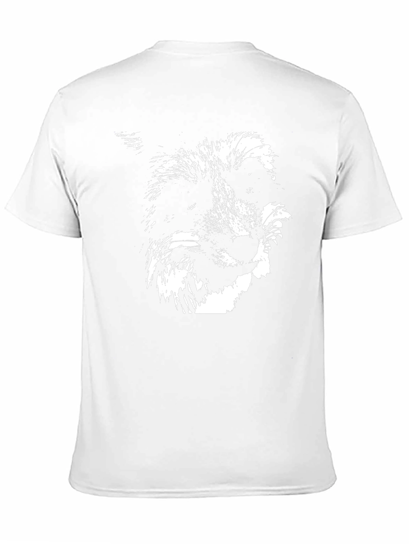 Black Graphic Tee - Wolf Design