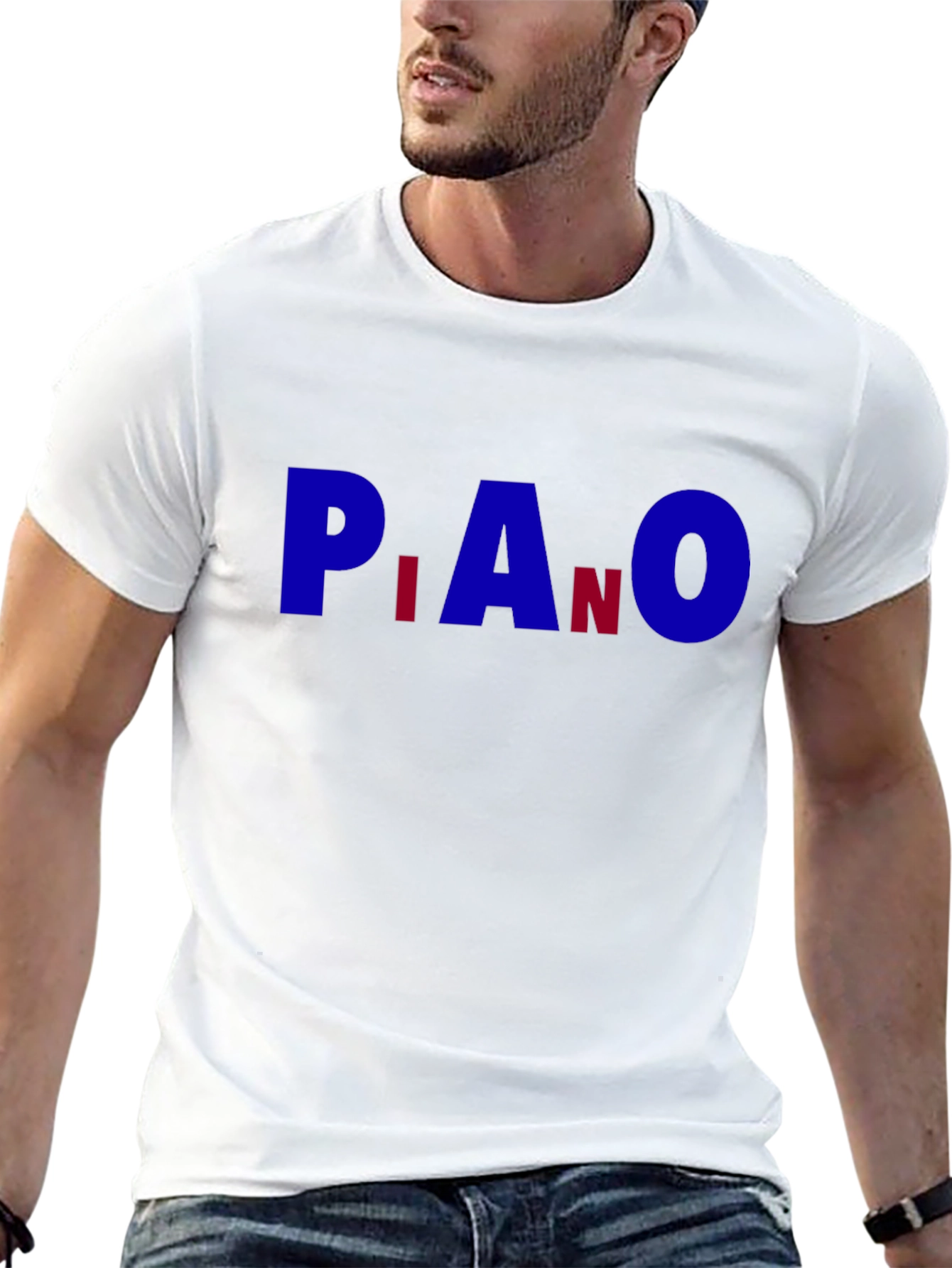 Piano Element Abbreviation Black T-Shirt
