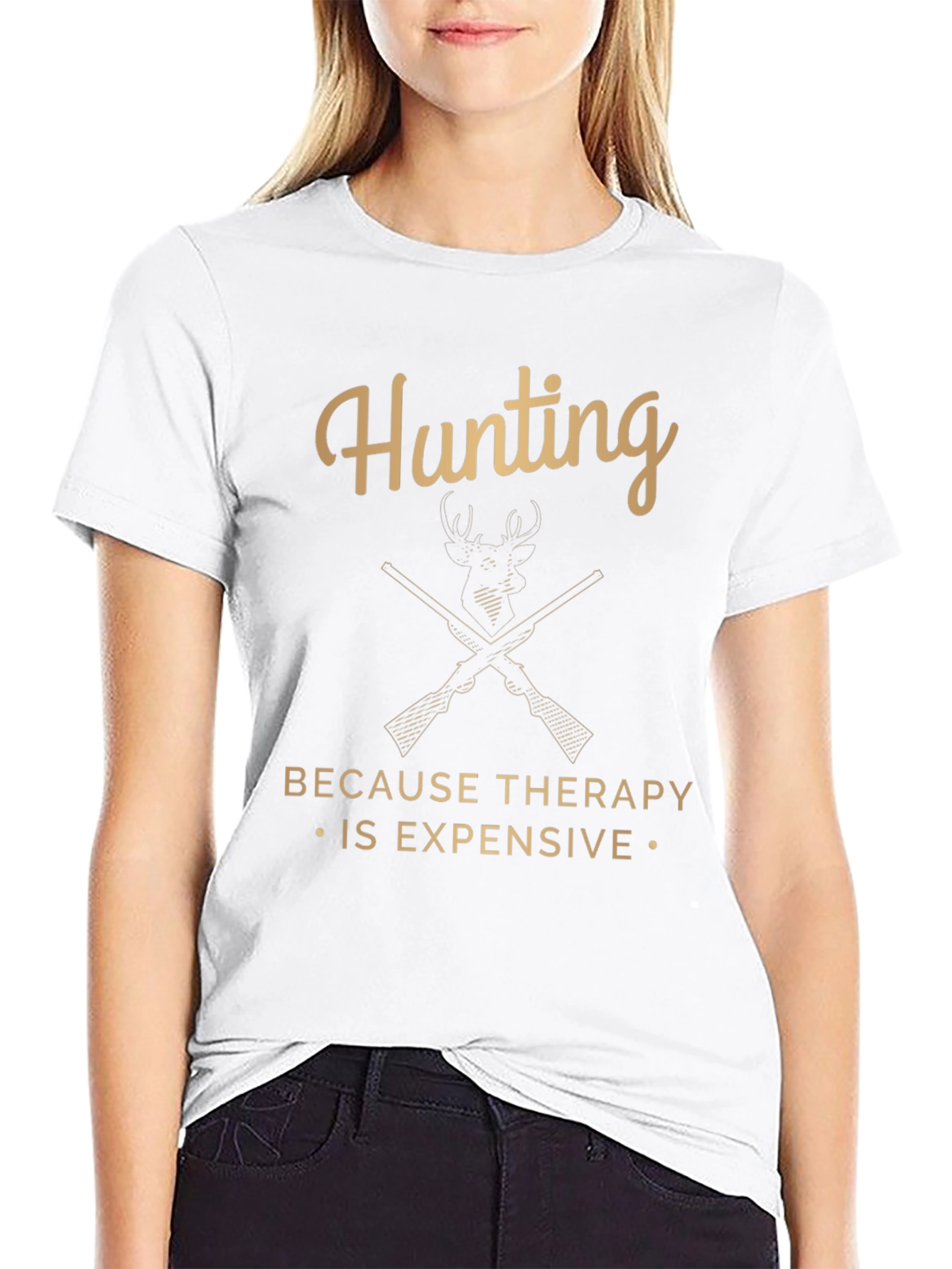 Hunting Therapy Funny Graphic Tee