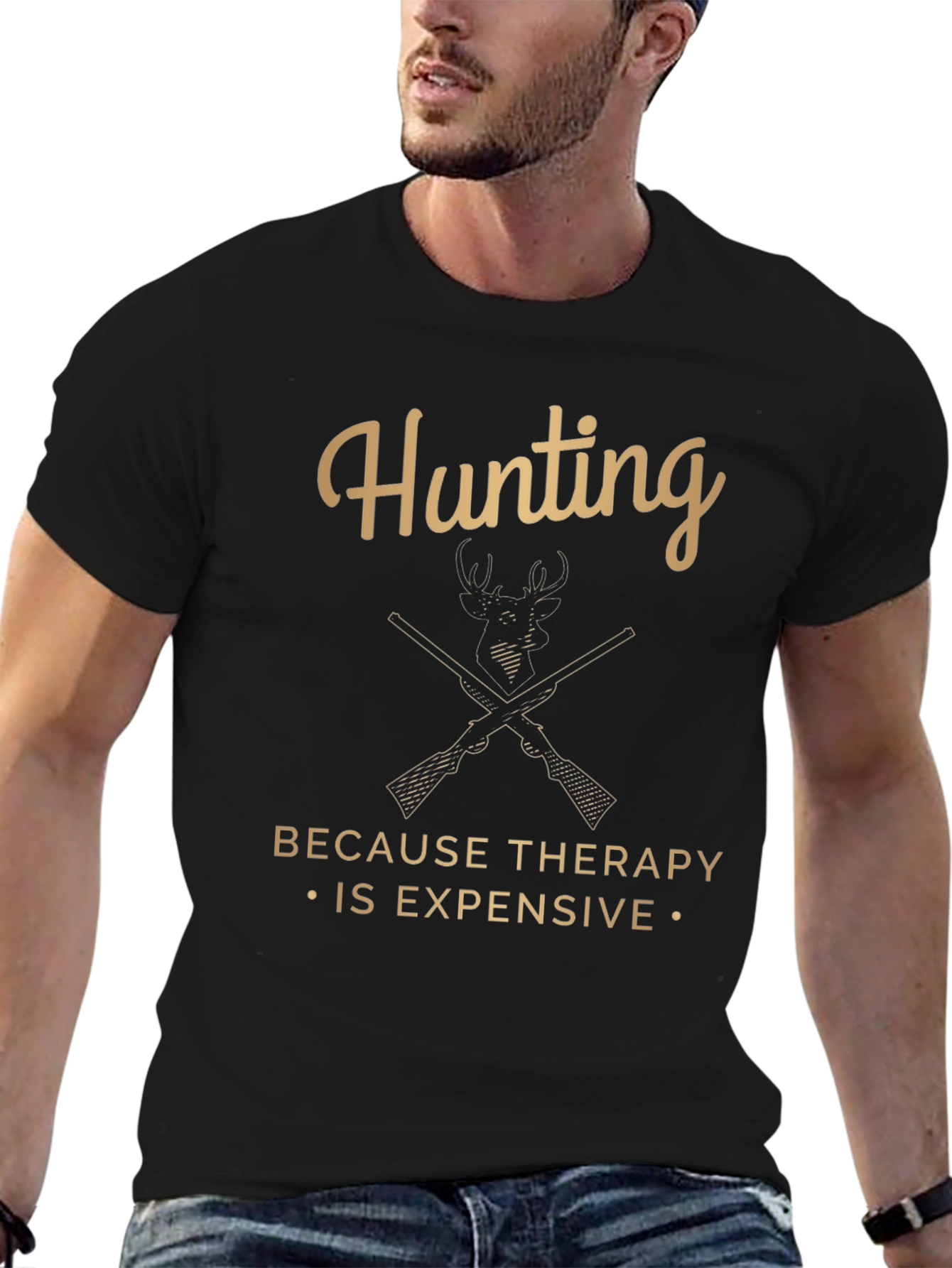 Hunting Therapy Funny Graphic Tee