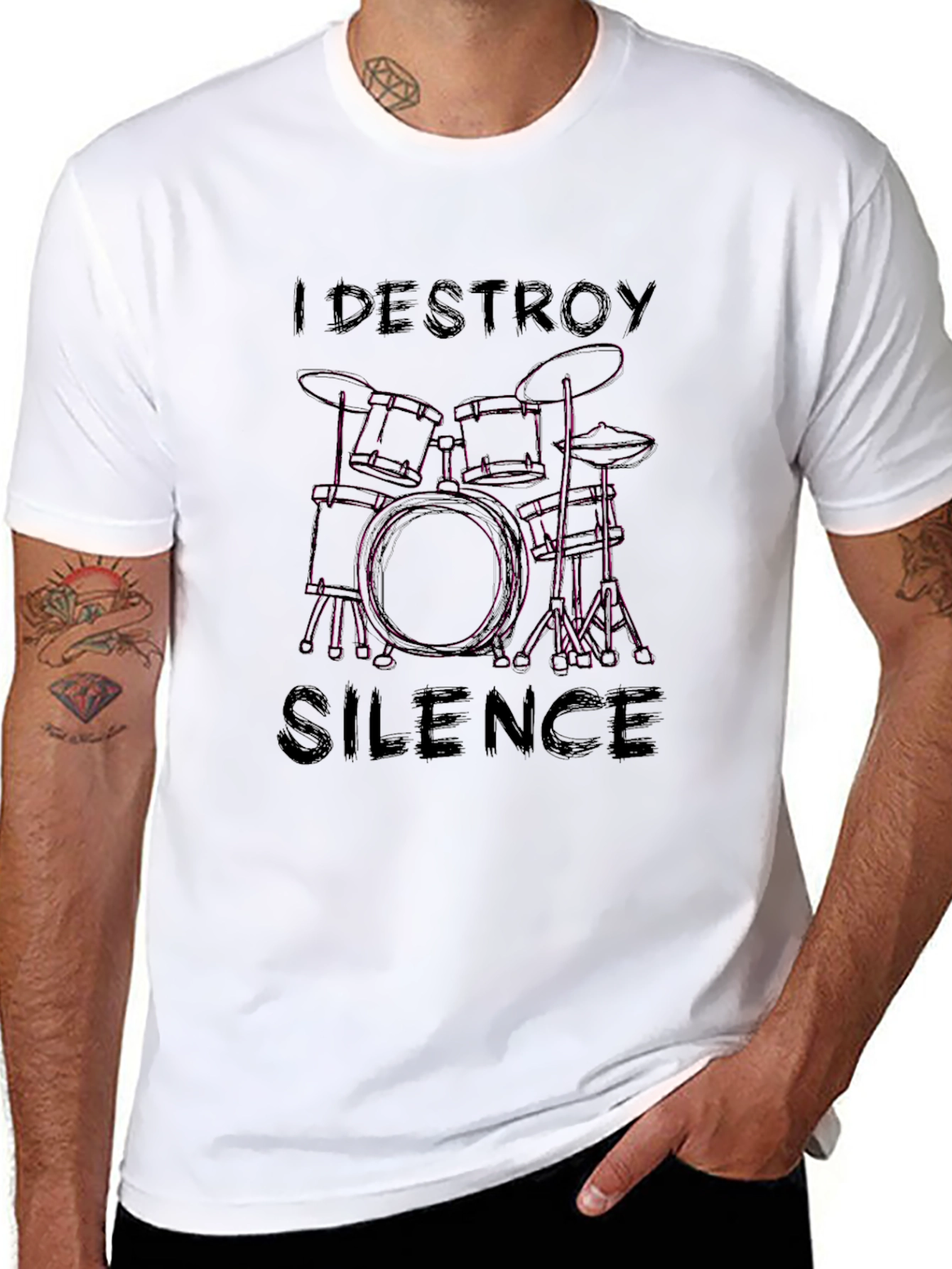 I DESTROY SILENCE Graphic T-Shirt