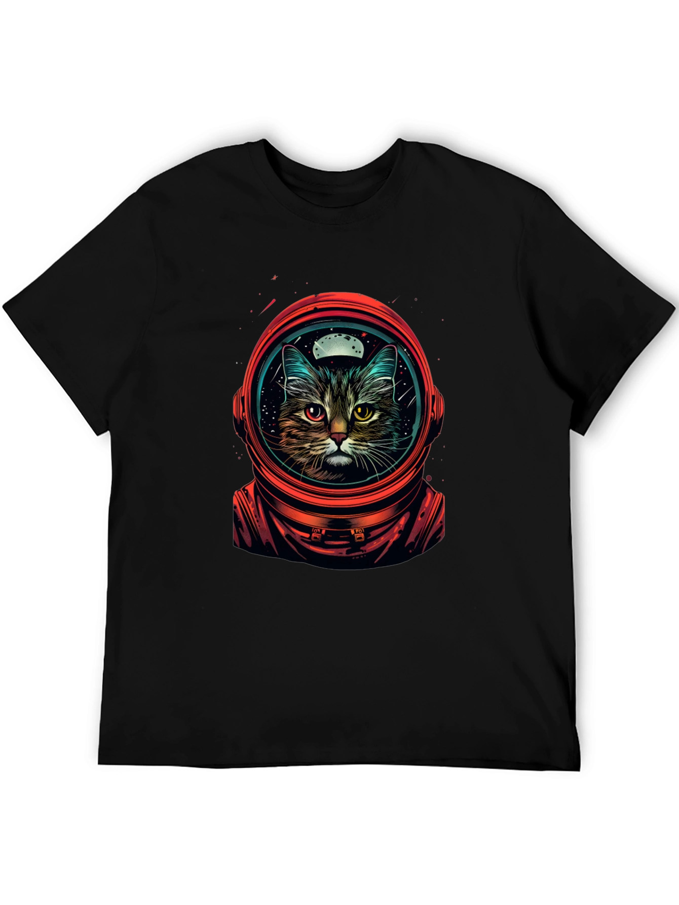 Astronaut Cat Graphic T-Shirt