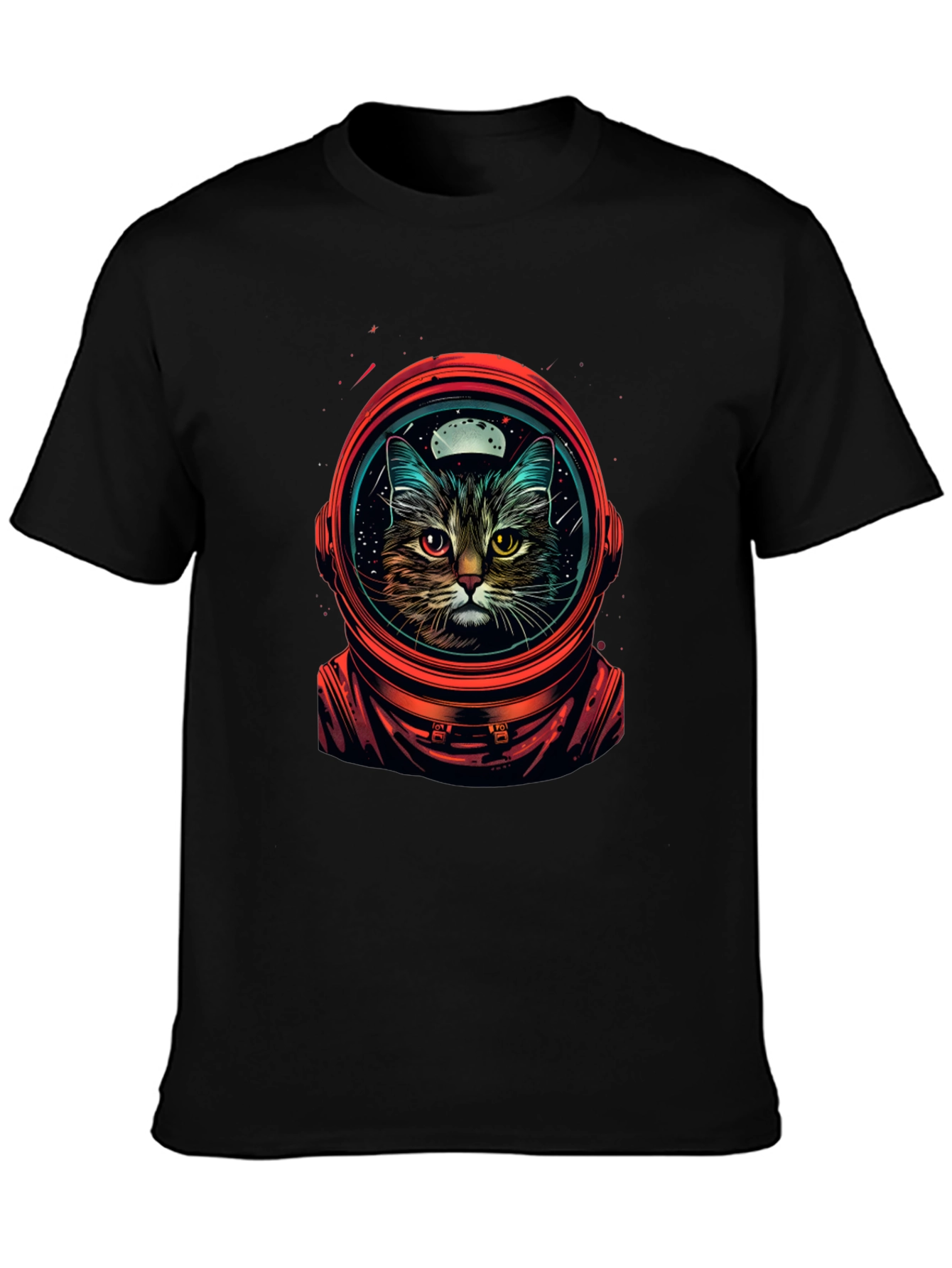 Astronaut Cat Graphic T-Shirt