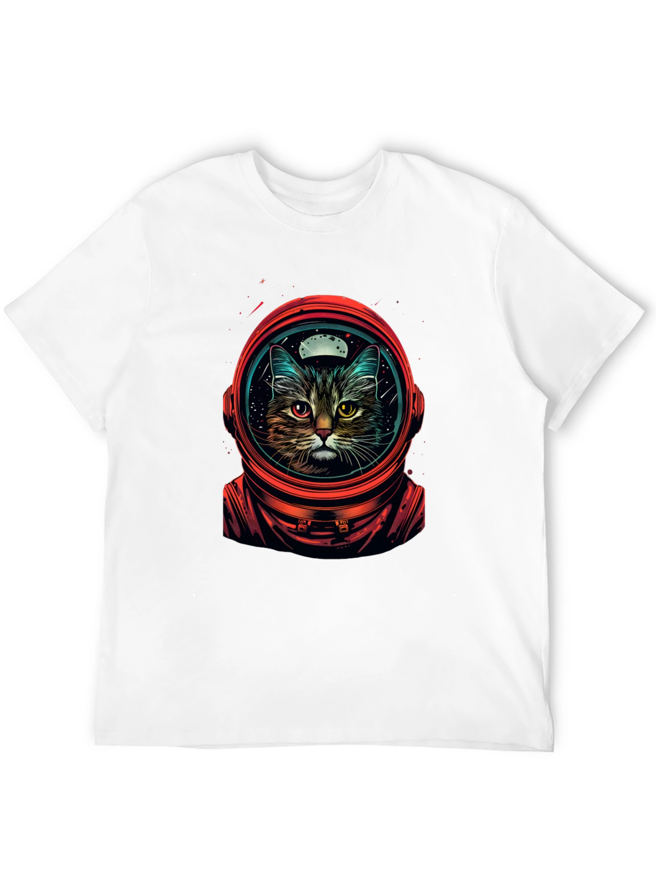 Astronaut Cat Graphic T-Shirt