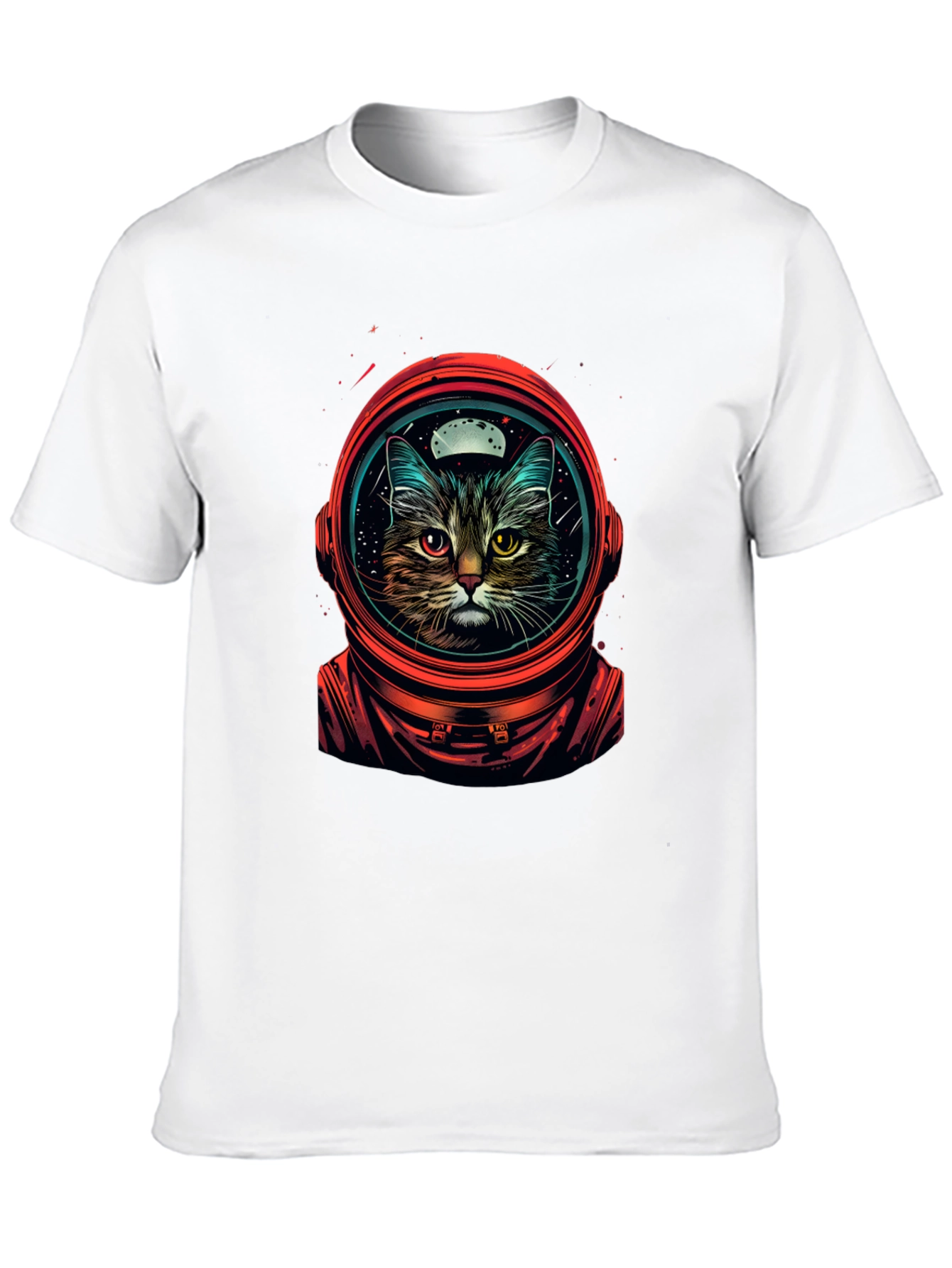 Astronaut Cat Graphic T-Shirt