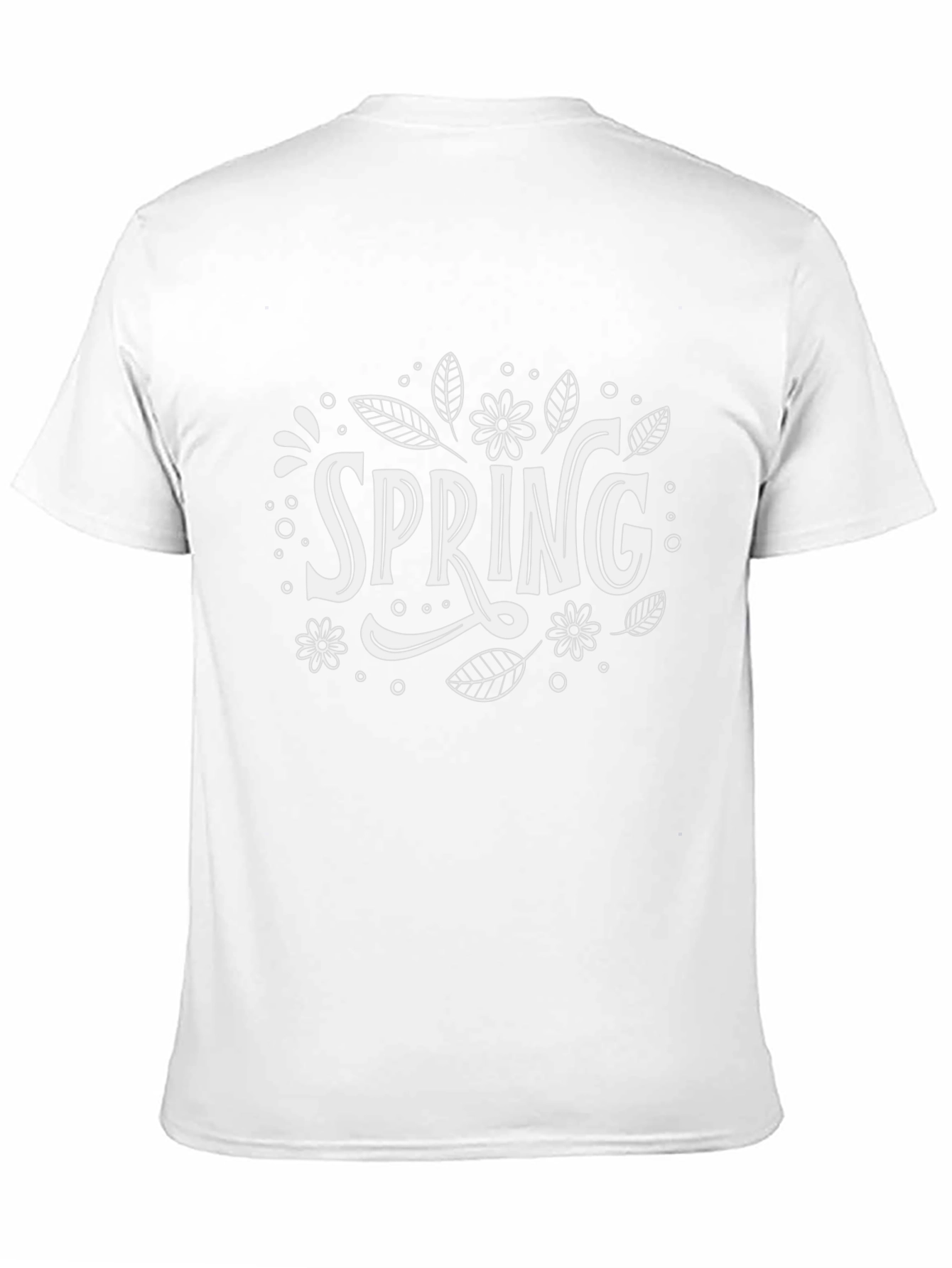 Spring Floral Graphic Tee - Black Cotton Shirt