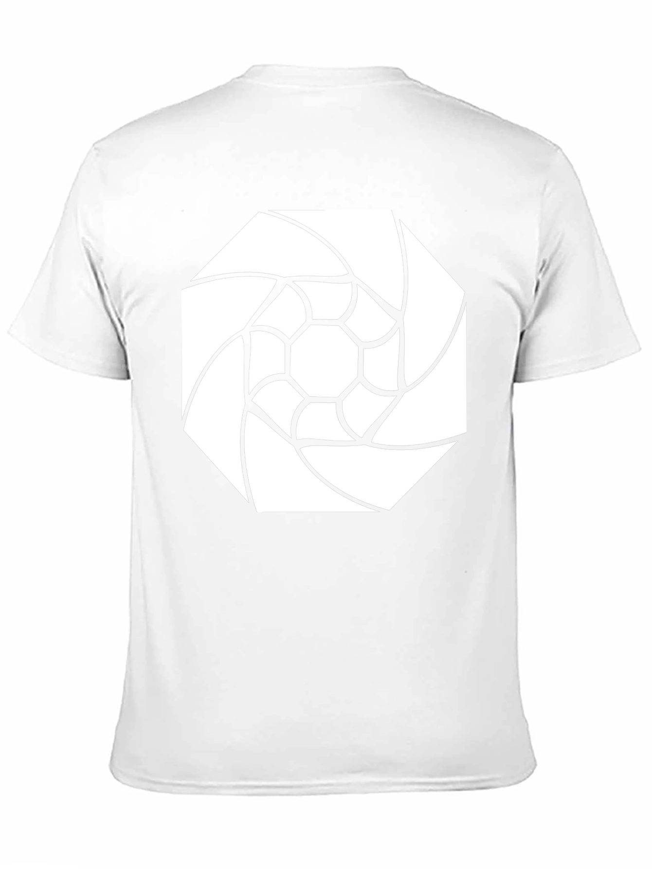 Geometric Graphic Print Black T-Shirt - Modern Style