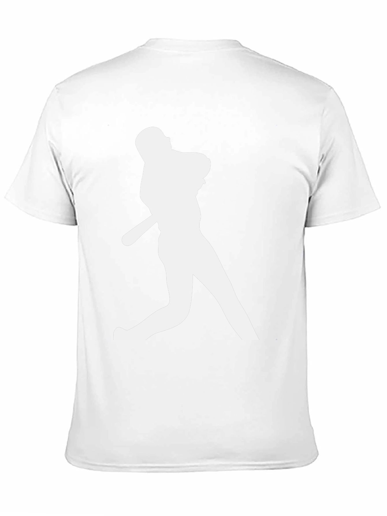 Baseball Silhouette Black T-Shirt