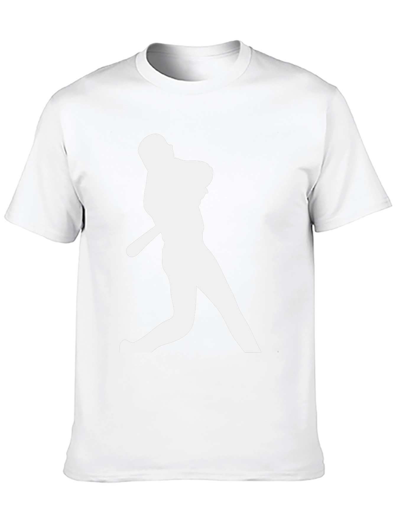 Baseball Silhouette Black T-Shirt