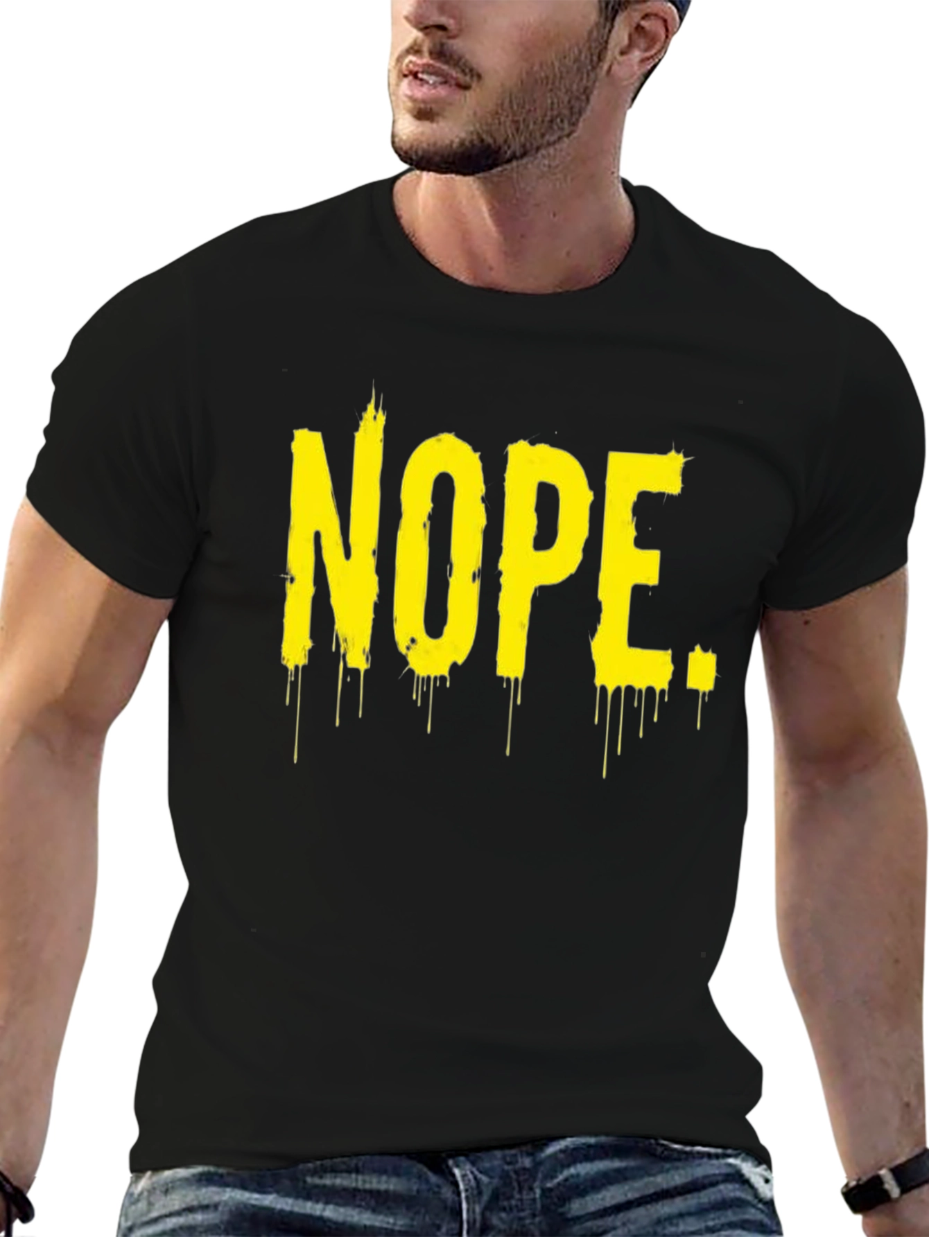 Nope Graphic Tee - Black T-Shirt