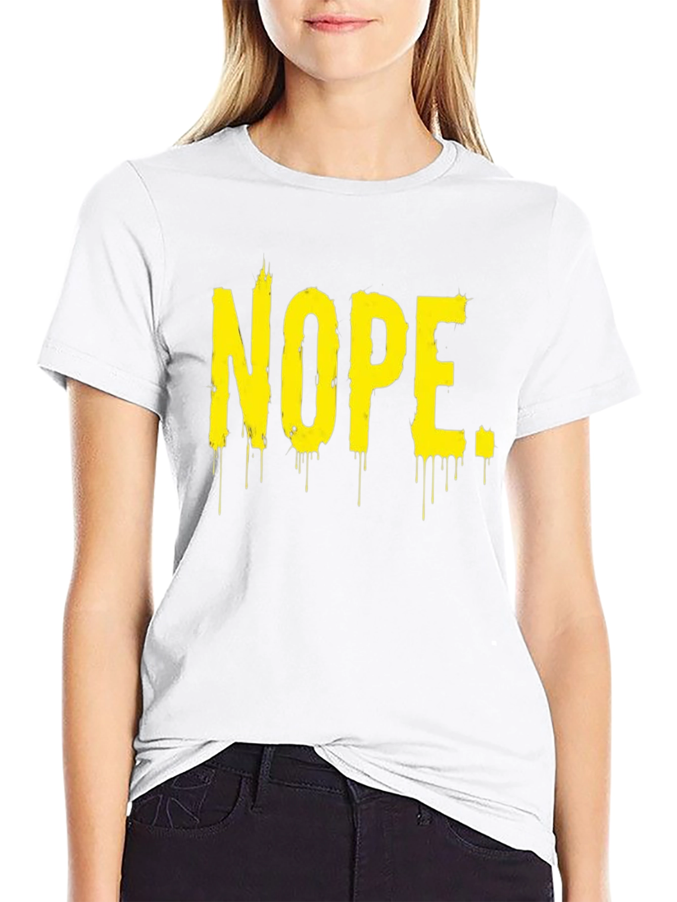 Nope Graphic Tee - Black T-Shirt