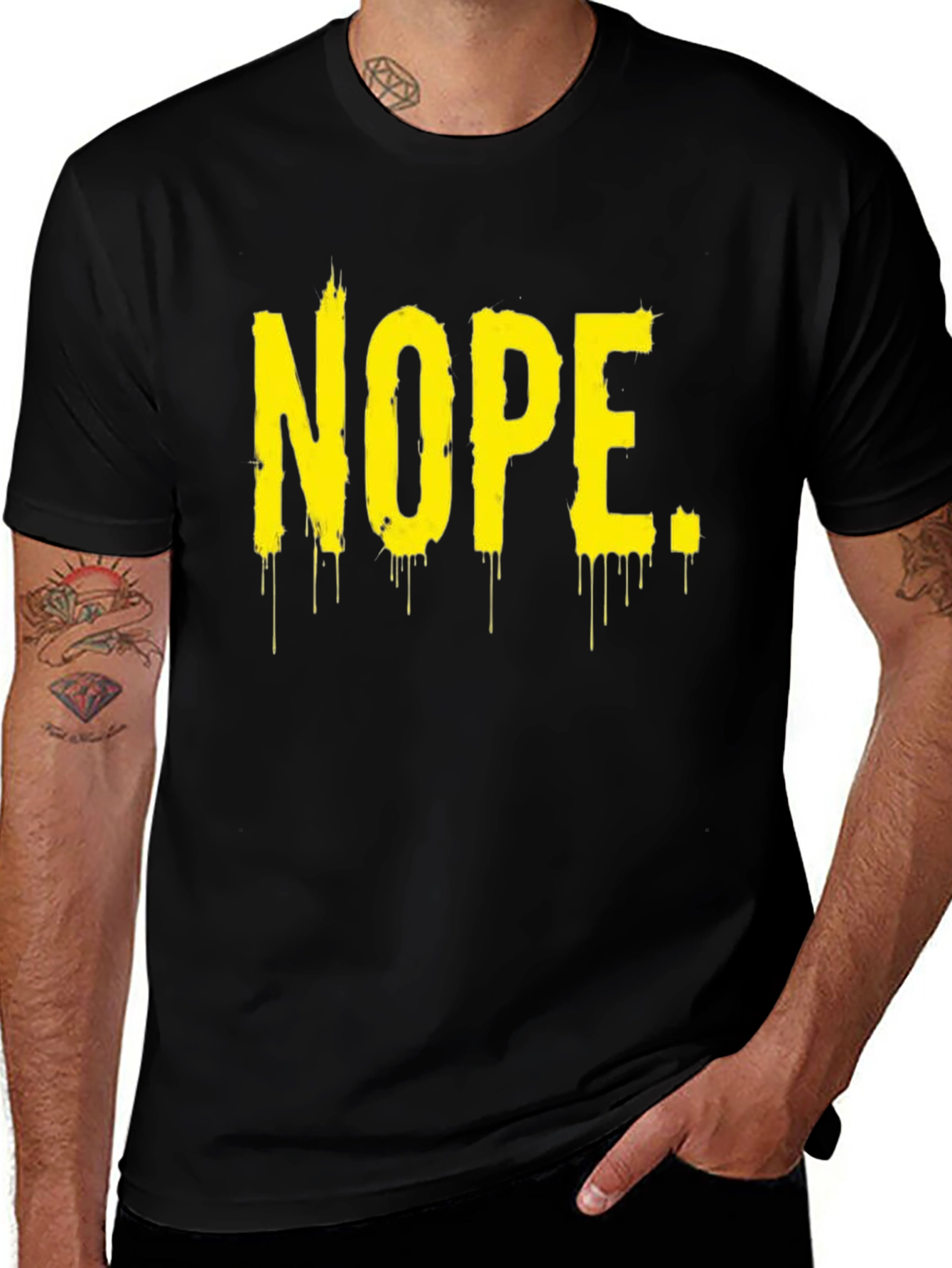 Nope Graphic Tee - Black T-Shirt
