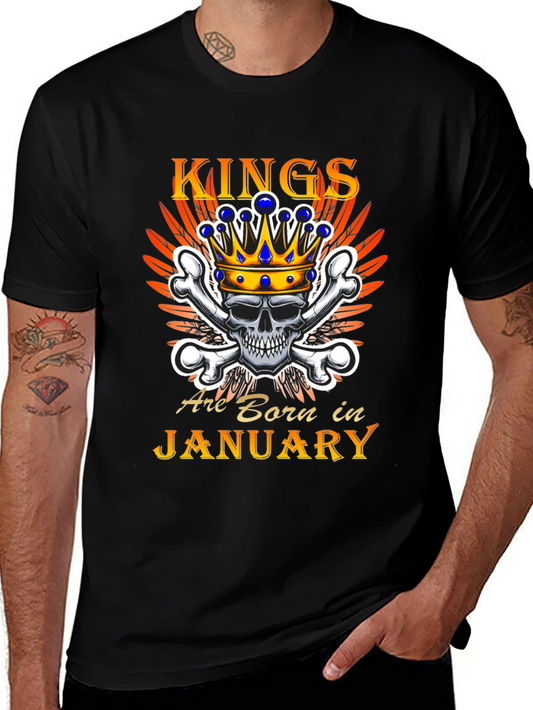 Kings Born in January T-Shirt