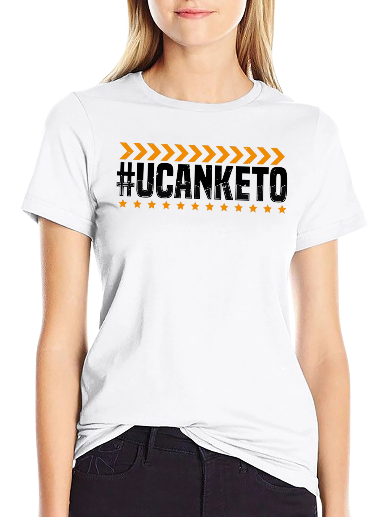 #UCANKETO Graphic Tee - Stylish Black Cotton T-Shirt