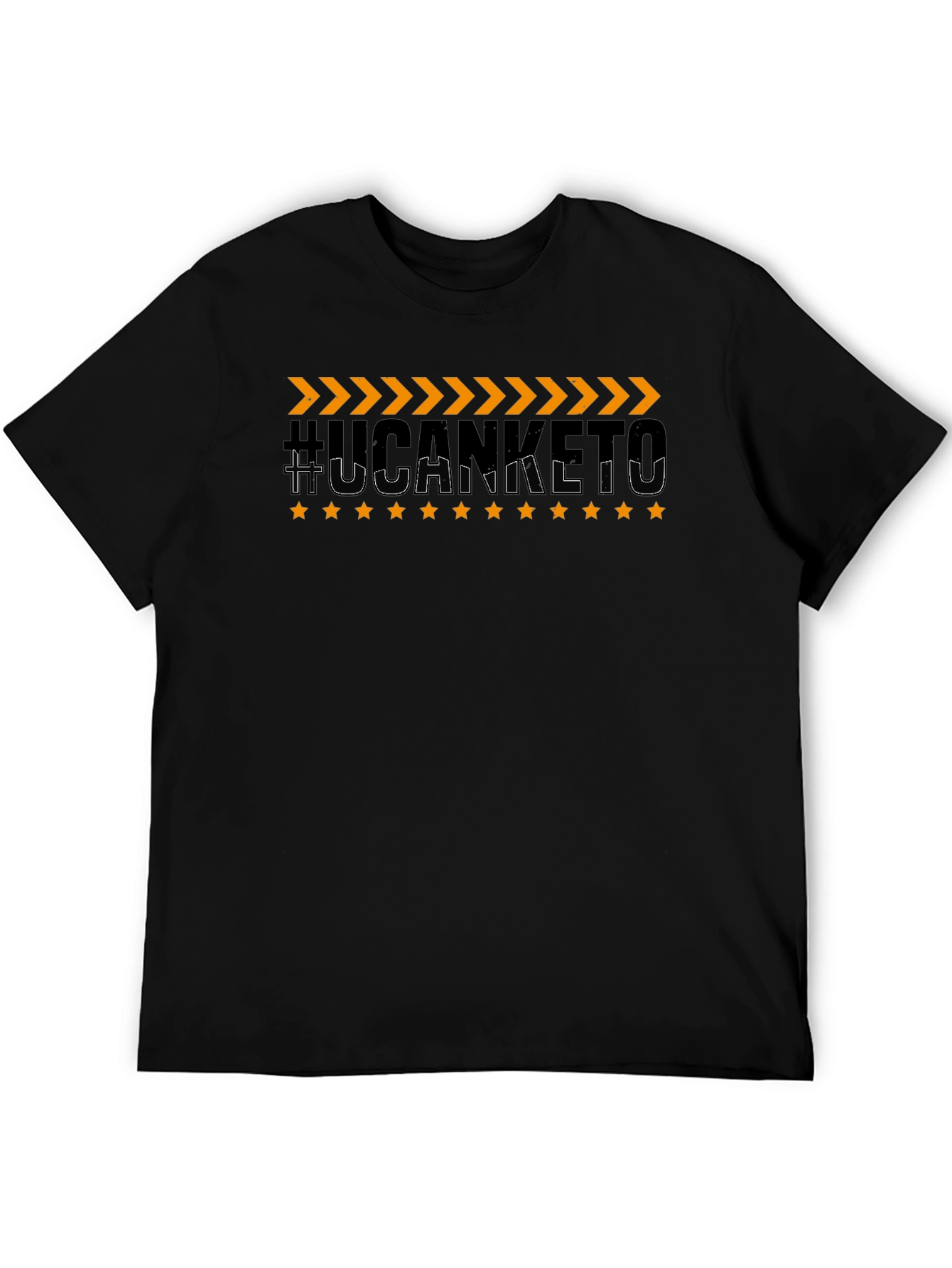 #UCANKETO Graphic Tee - Stylish Black Cotton T-Shirt