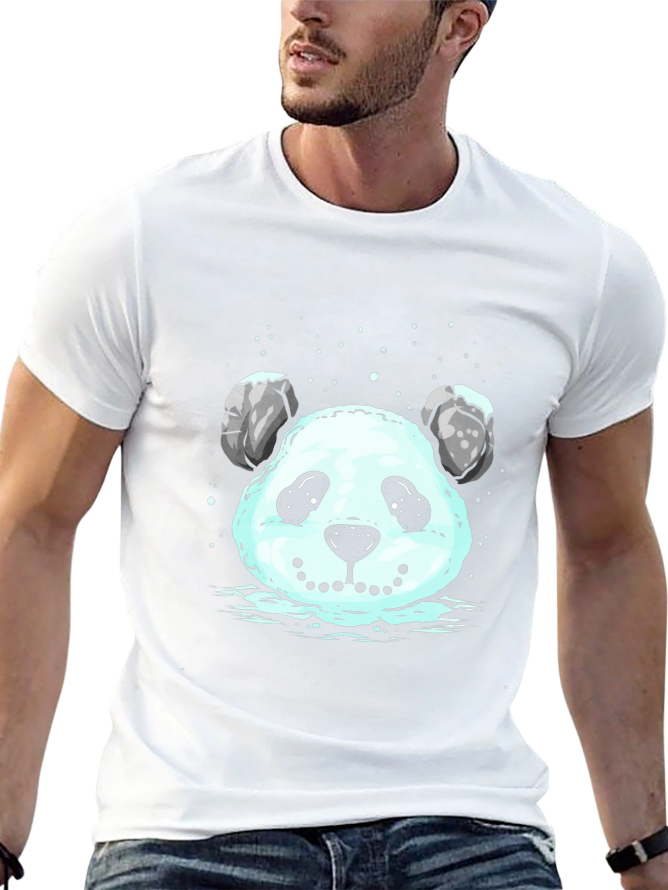 Panda Snowball Graphic Tee - Cute & Unique Design