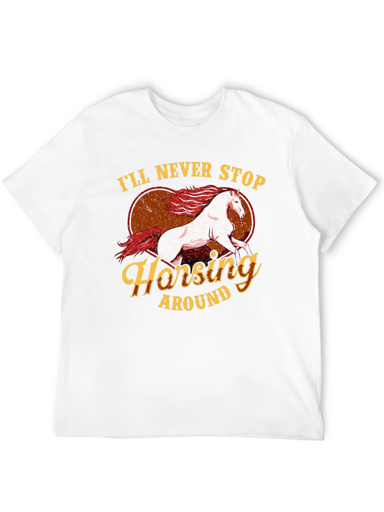 Horsey Around Black T-Shirt
