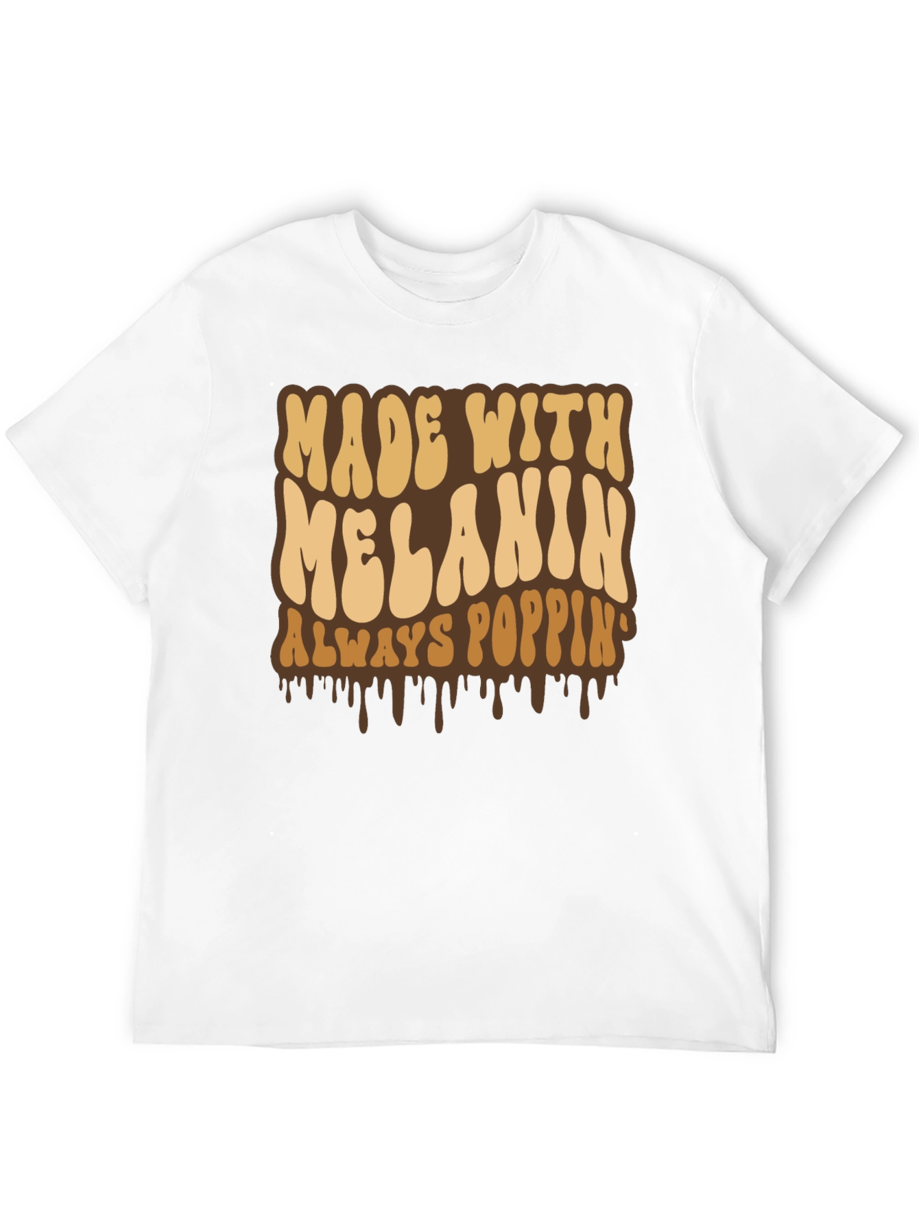 Made with Melanin T-Shirt - Always Poppin Black Tee