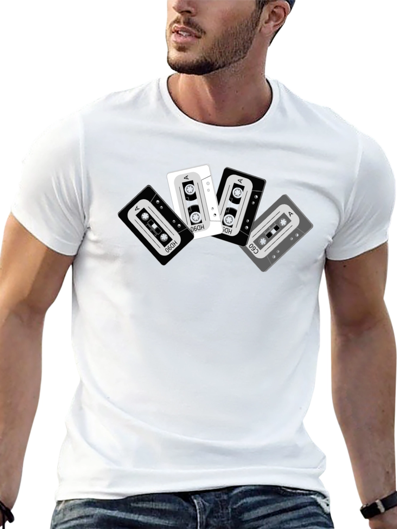 Retro Cassette Tape Graphic T-Shirt - Music Lover Tee