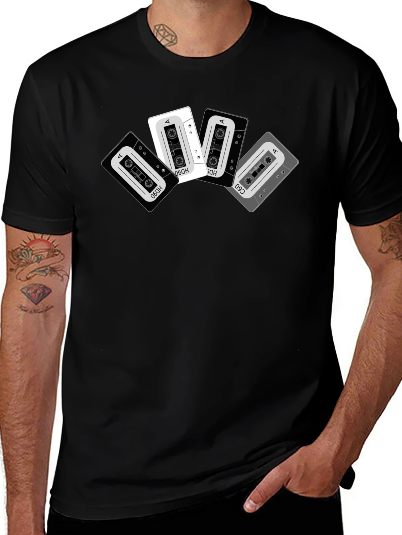 Retro Cassette Tape Graphic T-Shirt - Music Lover Tee