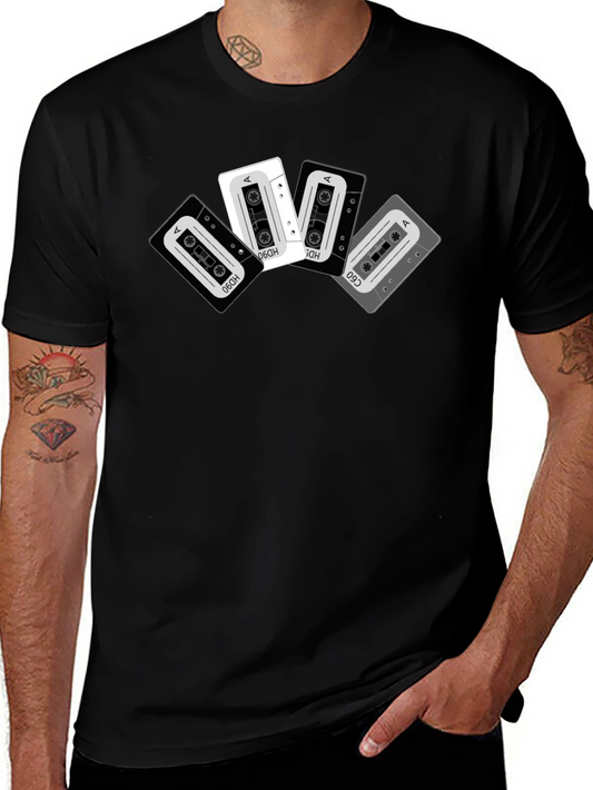 Retro Cassette Tape Graphic T-Shirt - Music Lover Tee