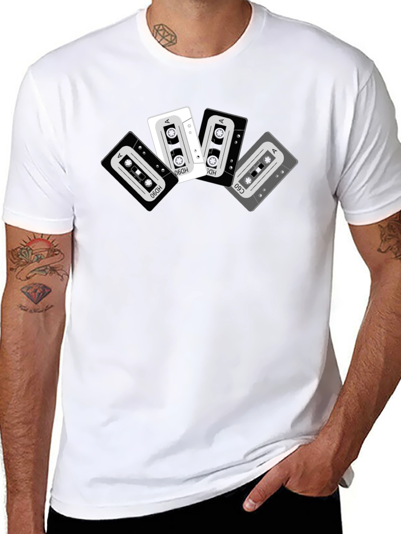 Retro Cassette Tape Graphic T-Shirt - Music Lover Tee