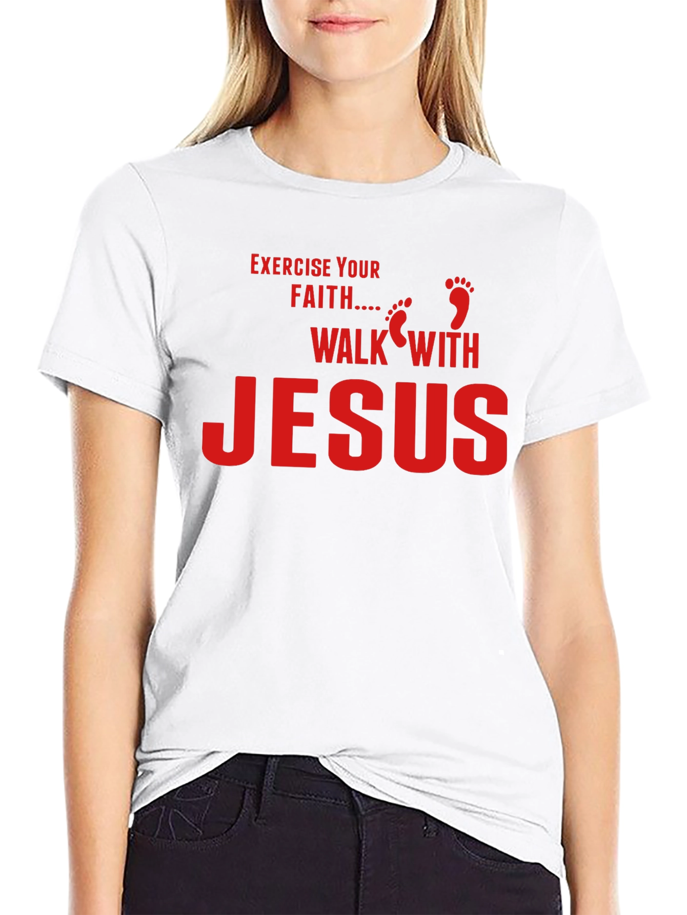 Exercise Your Faith Walk With Jesus Tee
