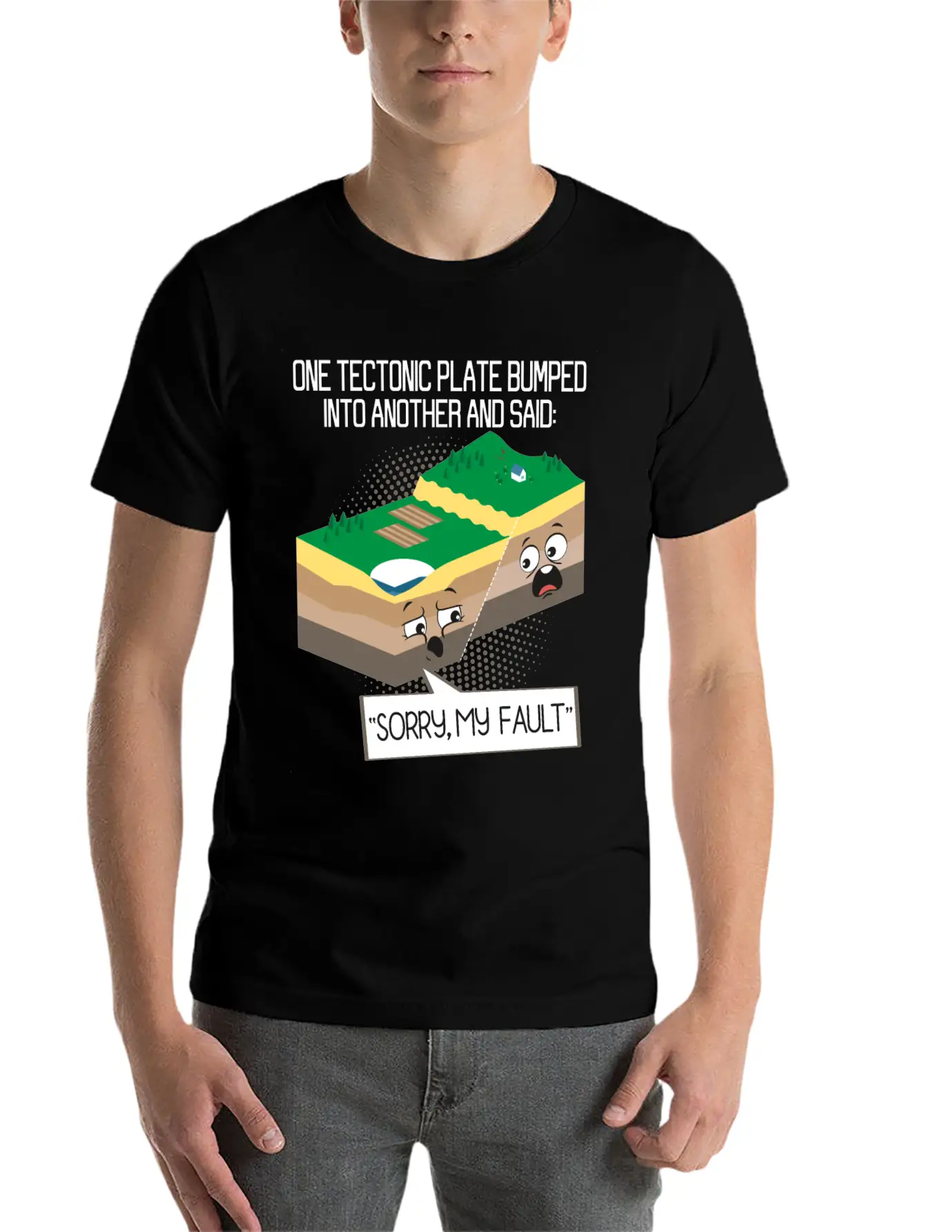 Tectonic Plate Geology Earth Science Teacher Unisex Casual T-Shirt – Clean Design For Daily Comfort