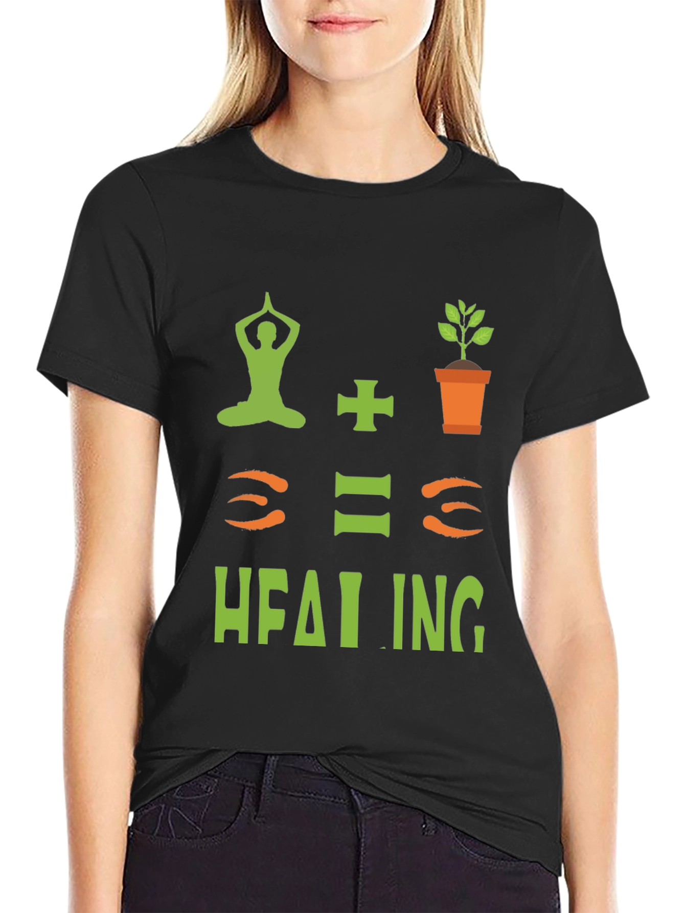 Yoga + Plants = Healing T-Shirt